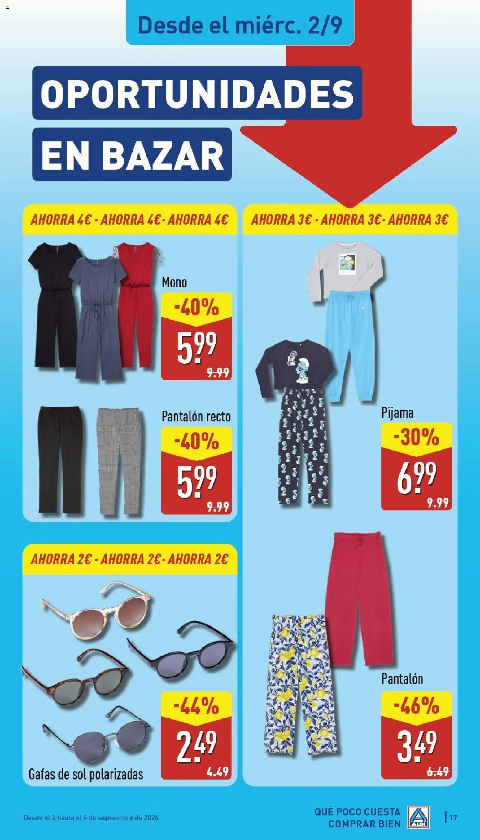 Aldi folleto Canarias │ válido desde el 31/08/2026 | Página: 17 | Productos: Pijama, Gafas