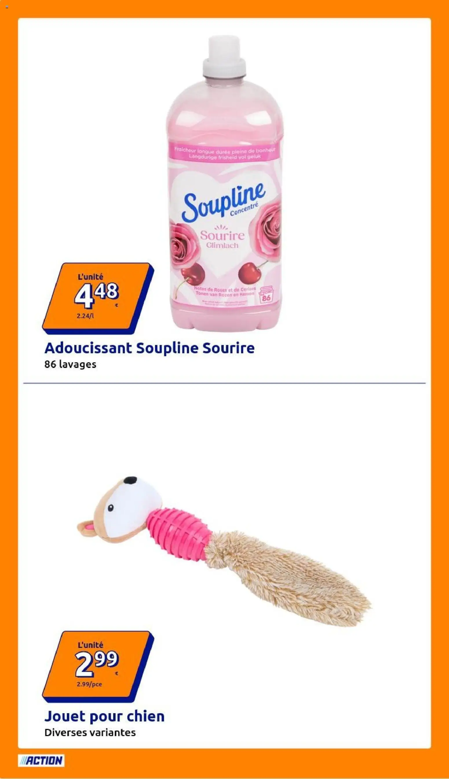 {H1} | Page: 14 | Produits: Soupline, Adoucissant