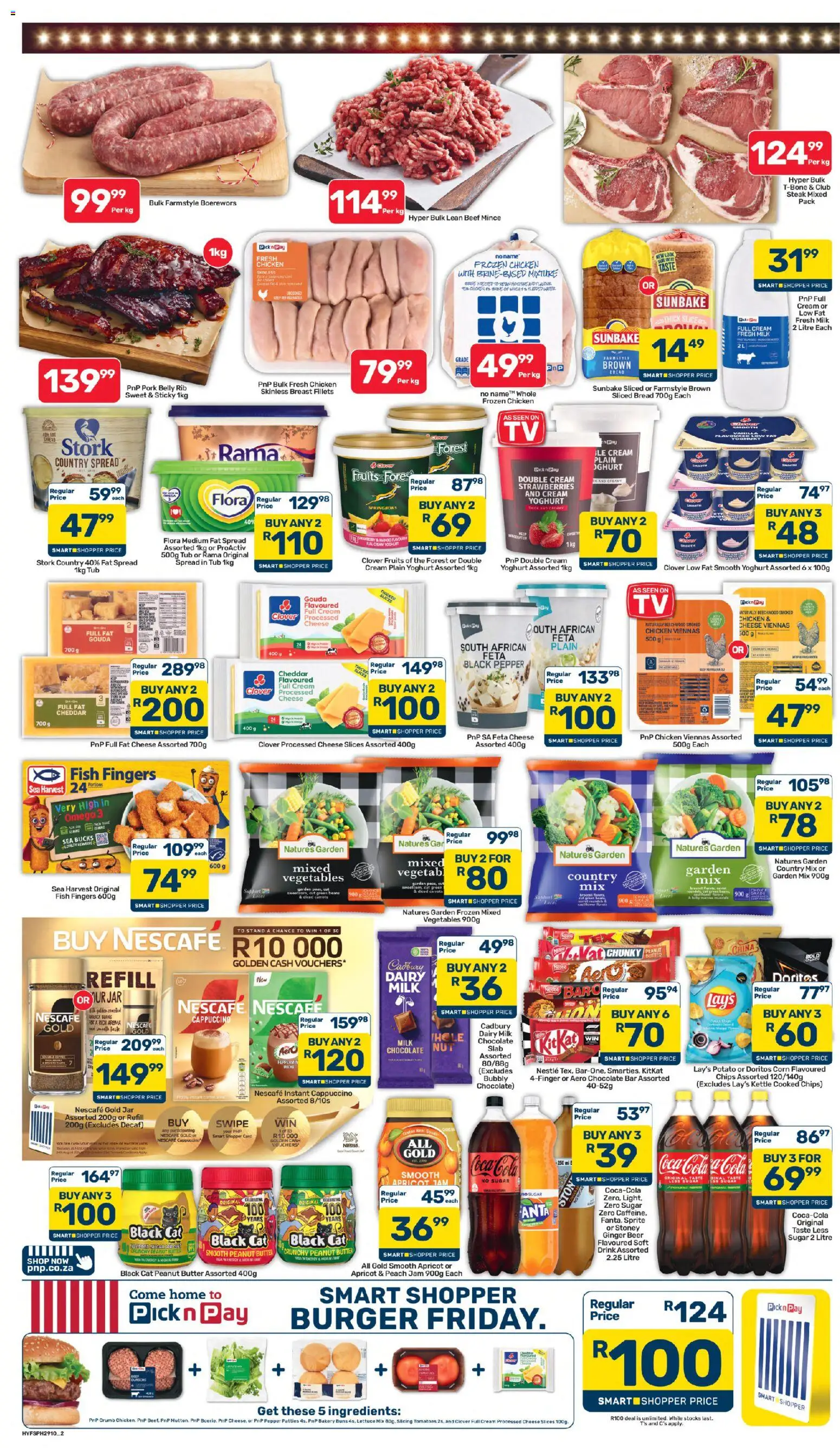 New Pick n Pay catalogue – valid from 07/09/2026 | Page: 2 | Products: Omega 3, Milk, Sugar, Feta cheese