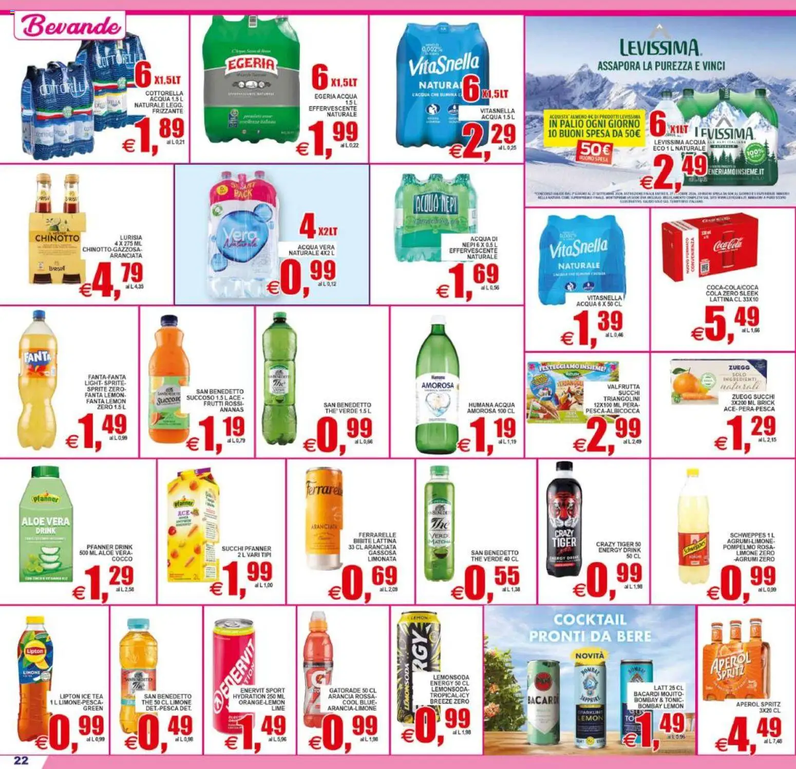 Volantino Pewex del 21/08/2026 | Pagina: 22 | Prodotti: Pompelmo, Ananas, Cocco, Sprite