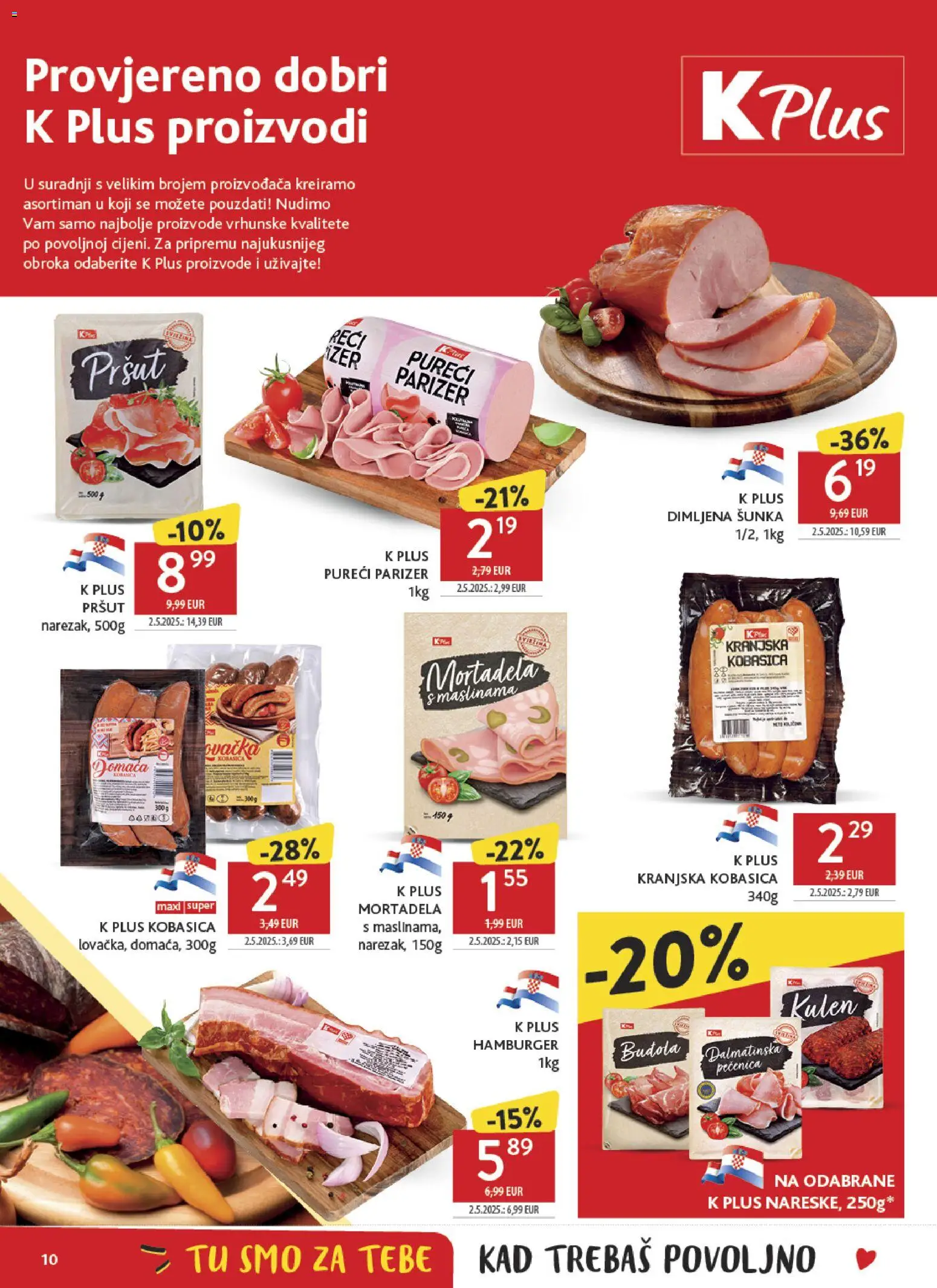 Konzum HR akciós ujság - amely érvényes a következő dátumtól: 2026.09.23. | Oldal: 10 | Termékek: Hamburger
