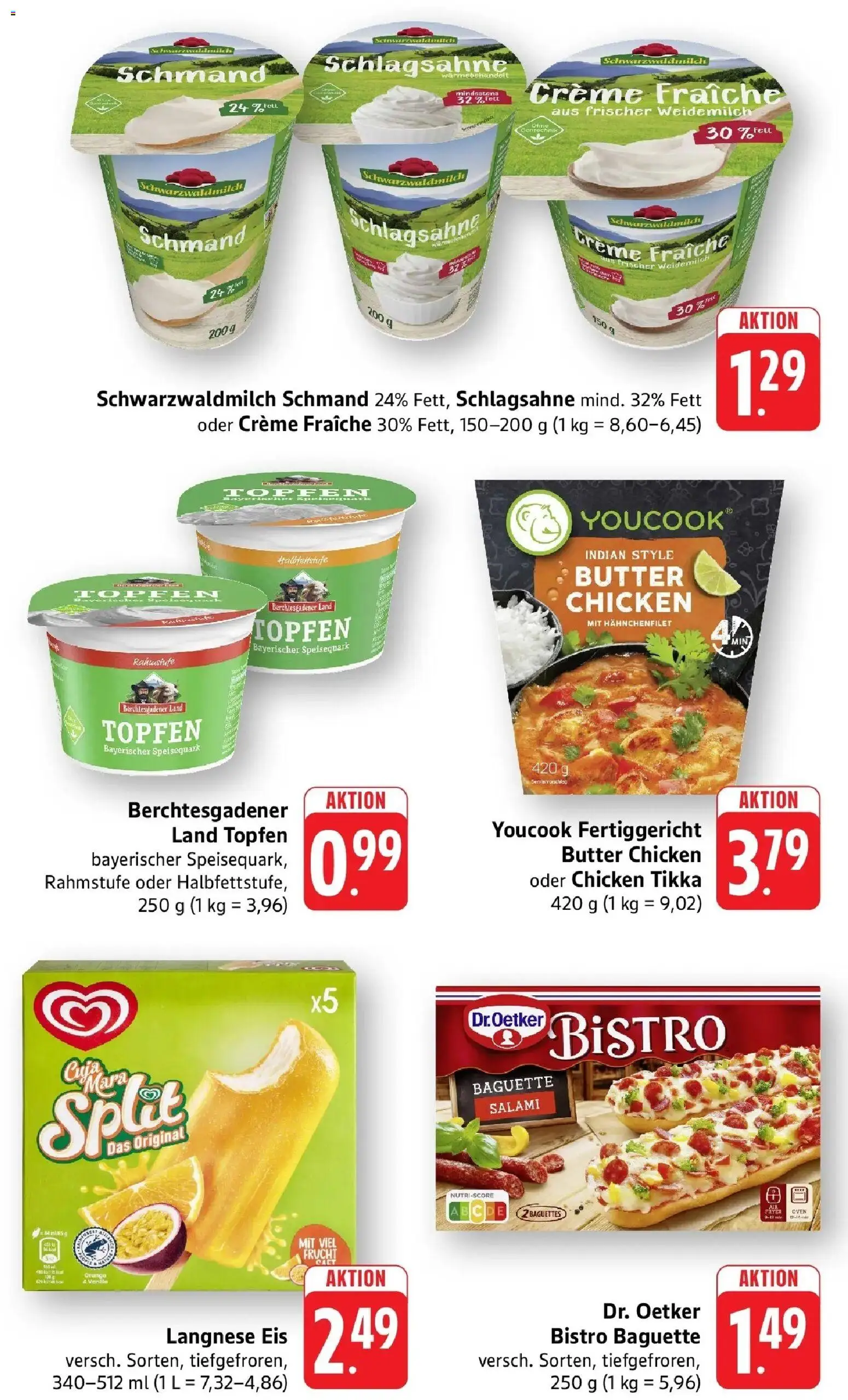 nah & gut Prospekt Offenburg-Zunsweier – gültig ab 14.06.2026 | Seite: 5 | Produkte: Butter, Baguette, Speisequark, Eis