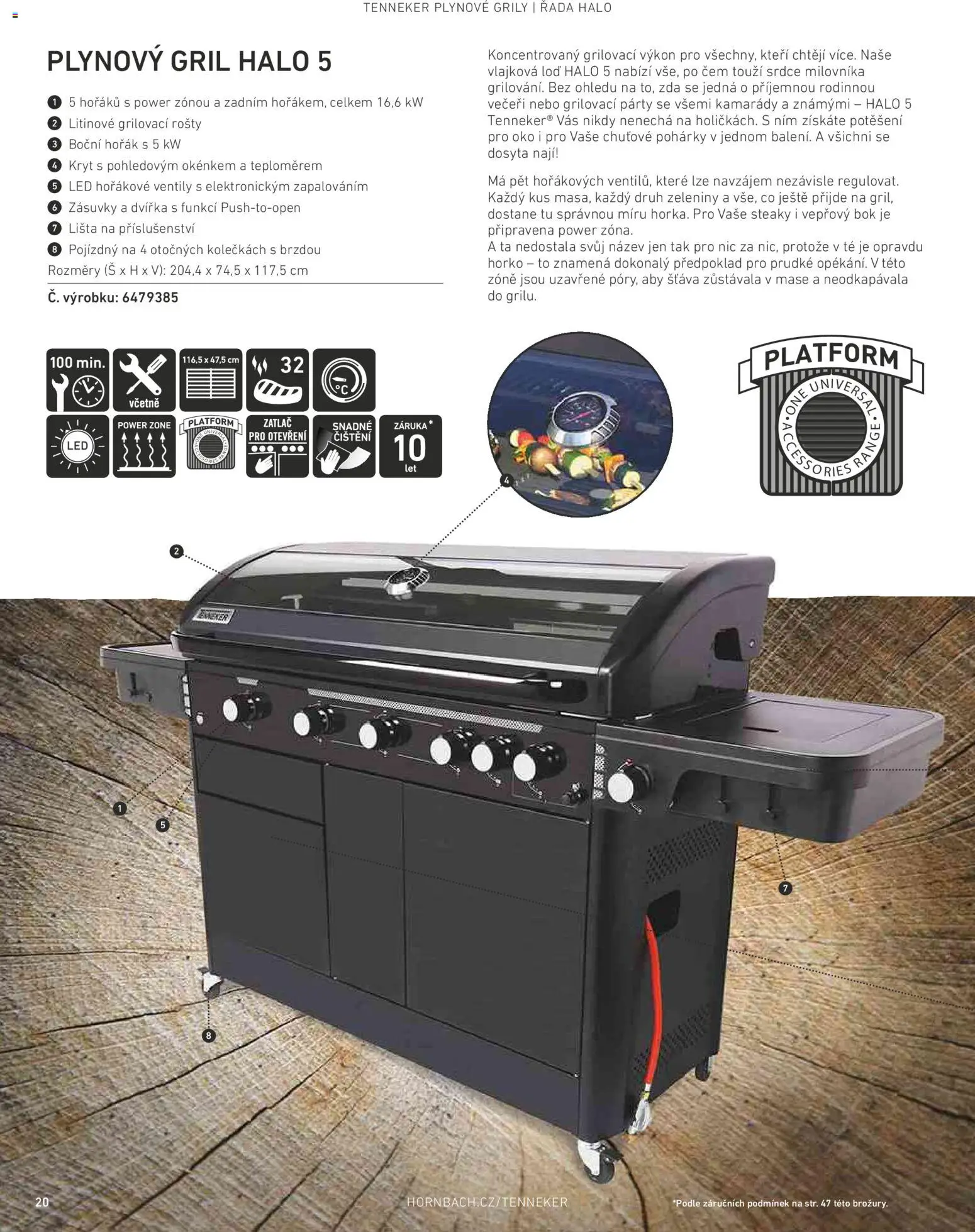 HORNBACH leták - Magazín o grilování od 01.01.2026 | Strana: 20 | Produkty: Vepřový bok, Gril, Šťáva, LED