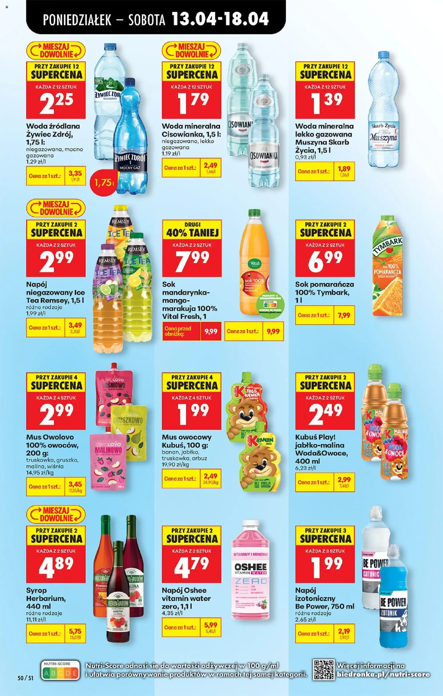 Biedronka gazetka od poniedziałku od 13.04.2026 | Strona: 68 | Produkty: Kosmetyki, Mleko, Odżywka, Odżywka do włosów