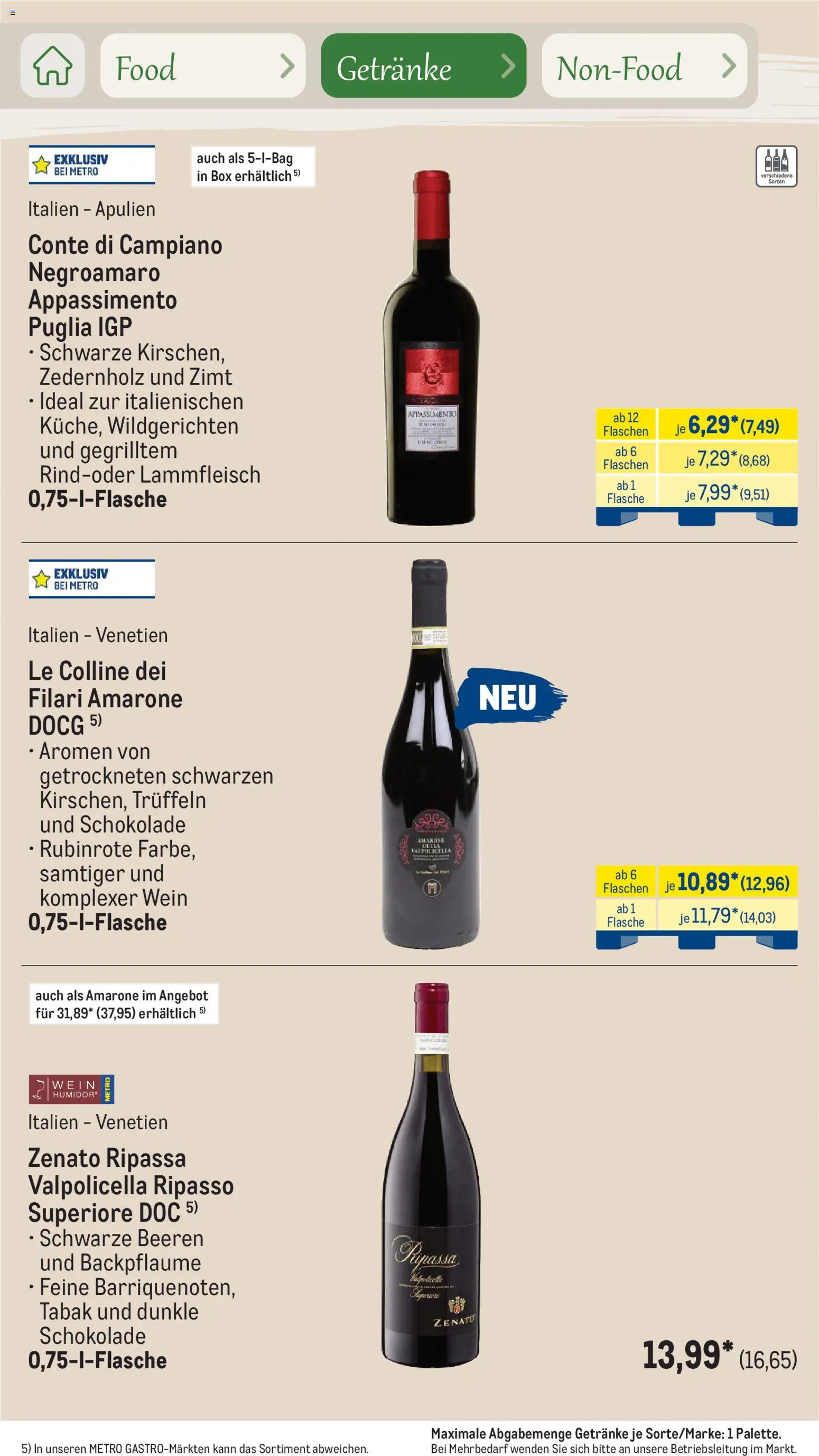 Metro Saisonkatalog Outdoor Dining – gültig ab 01.06.2026 | Seite: 56 | Produkte: Schokolade, Box, Dunkle schokolade, Wein