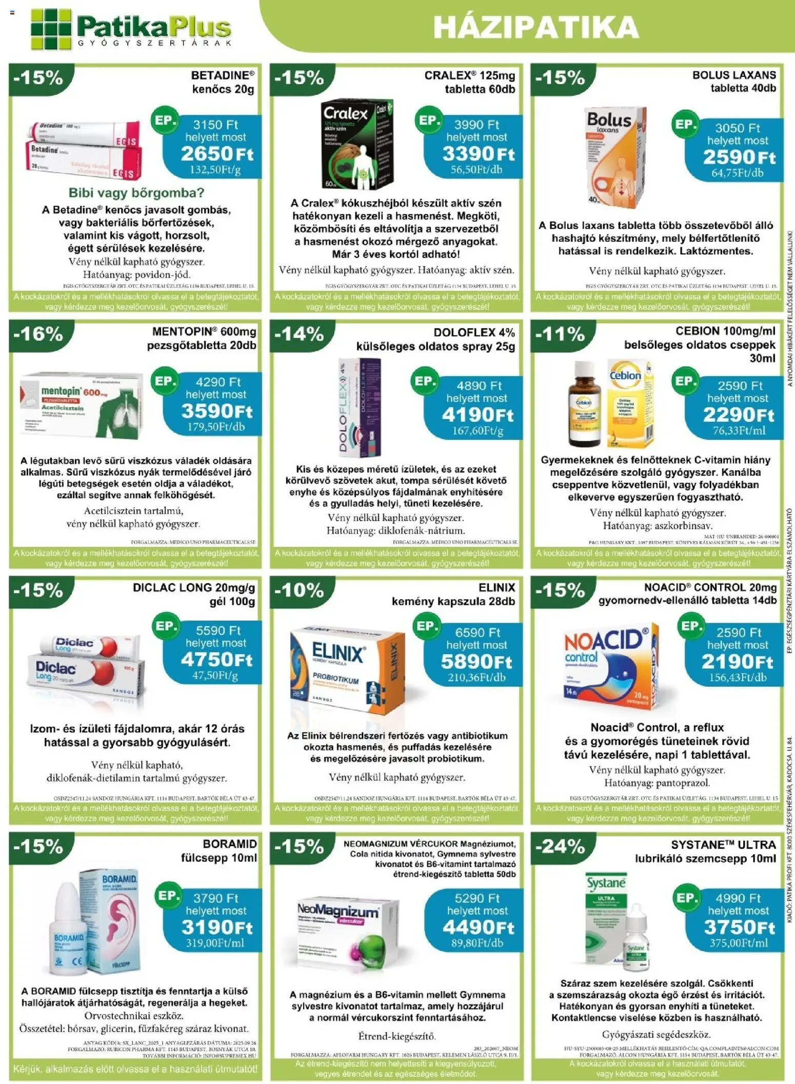PatikaPlus akciós ujság - amely érvényes a következő dátumtól: 2026.08.01. | Oldal: 2 | Termékek: Cola, Pezsgőtabletta