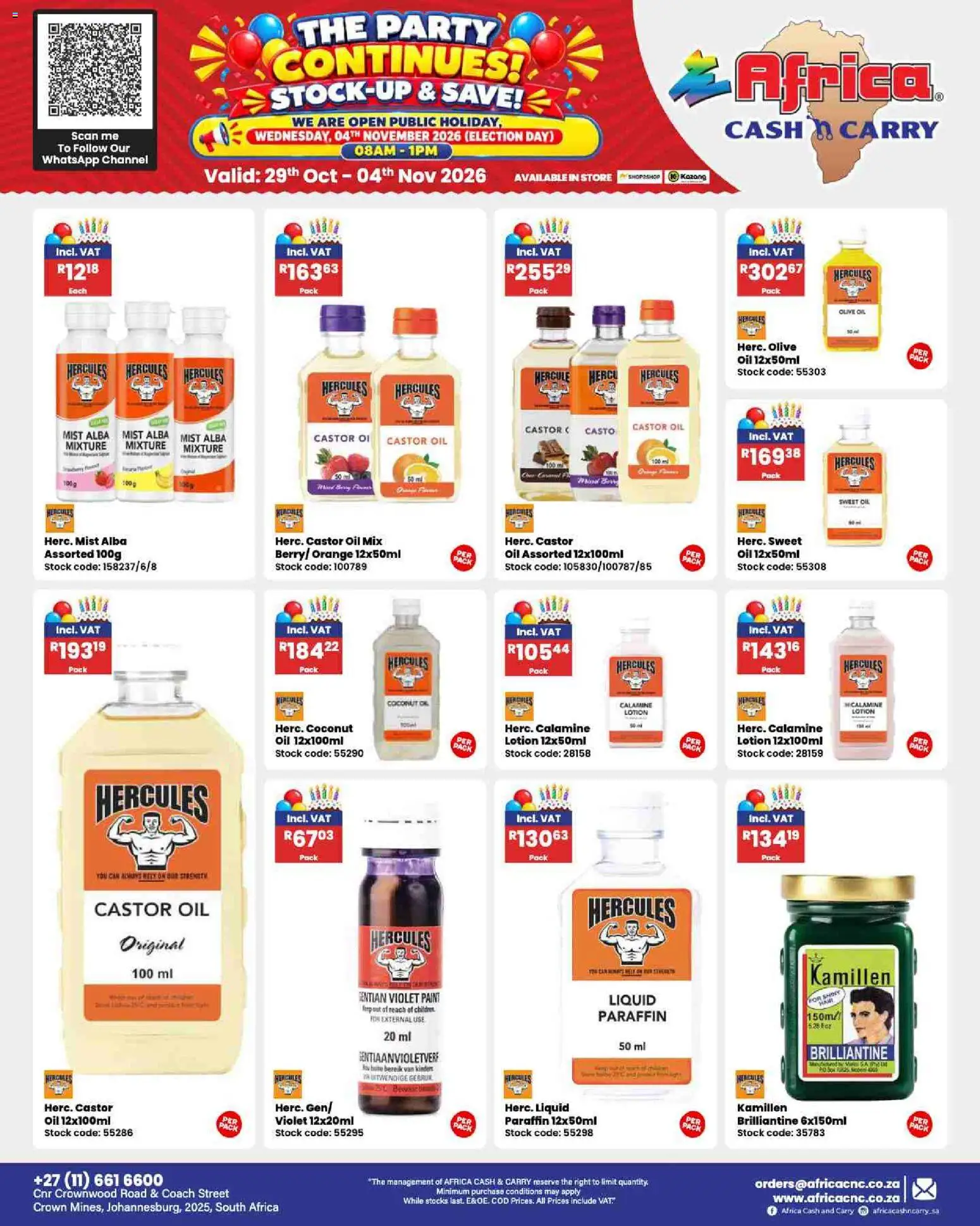 New Africa Cash & Carry catalogue – valid from 29/10/2026 | Page: 124