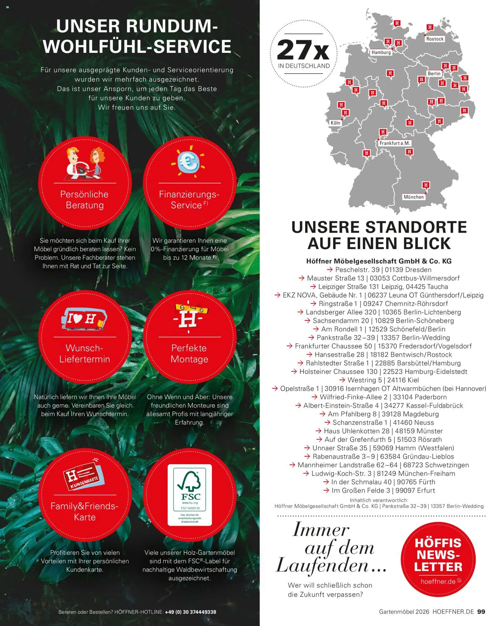 Höffner Prospekt Gartenmöbel – gültig ab 27.03.2026 | Seite: 99 | Produkte: Gartenmöbel