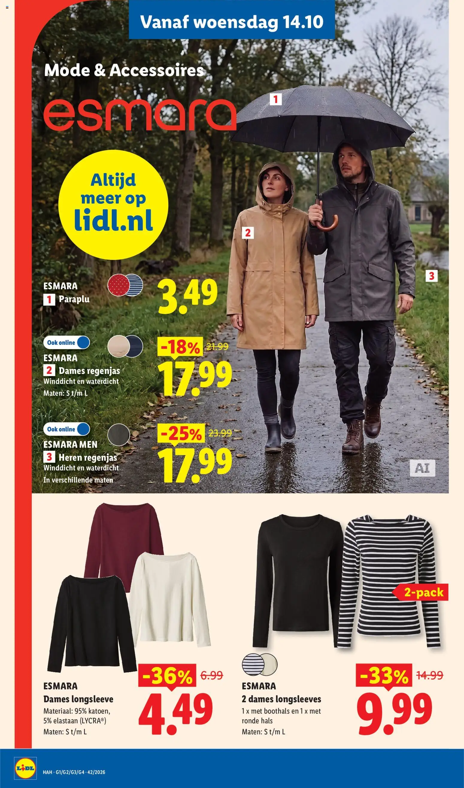 {H1} | Pagina: 10 | Producten: Regenjas, Paraplu