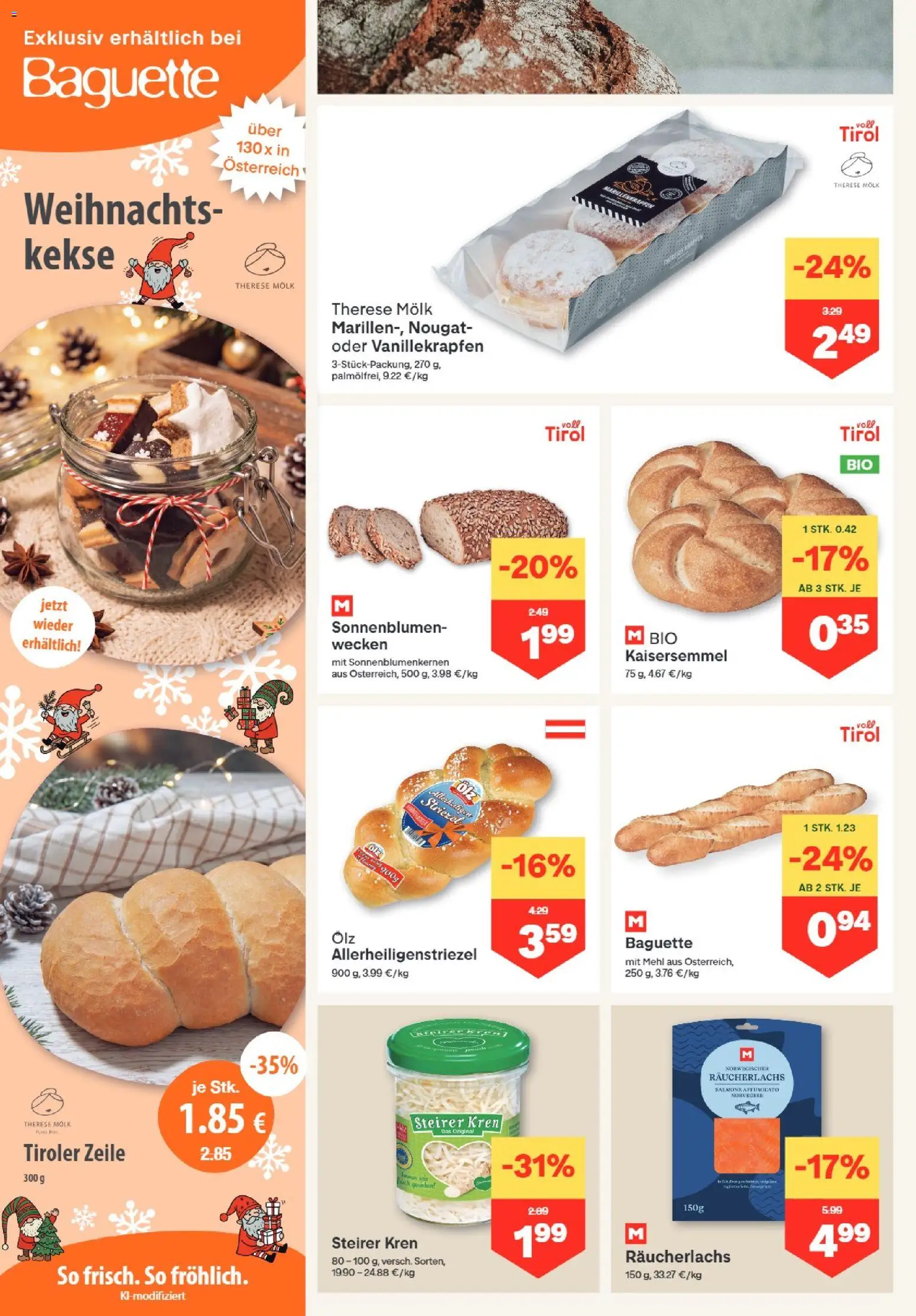 MPREIS Hohenems gültig ab 29.10.2026 | Seite: 4 | Produkte: Kekse, Baguette, Mehl