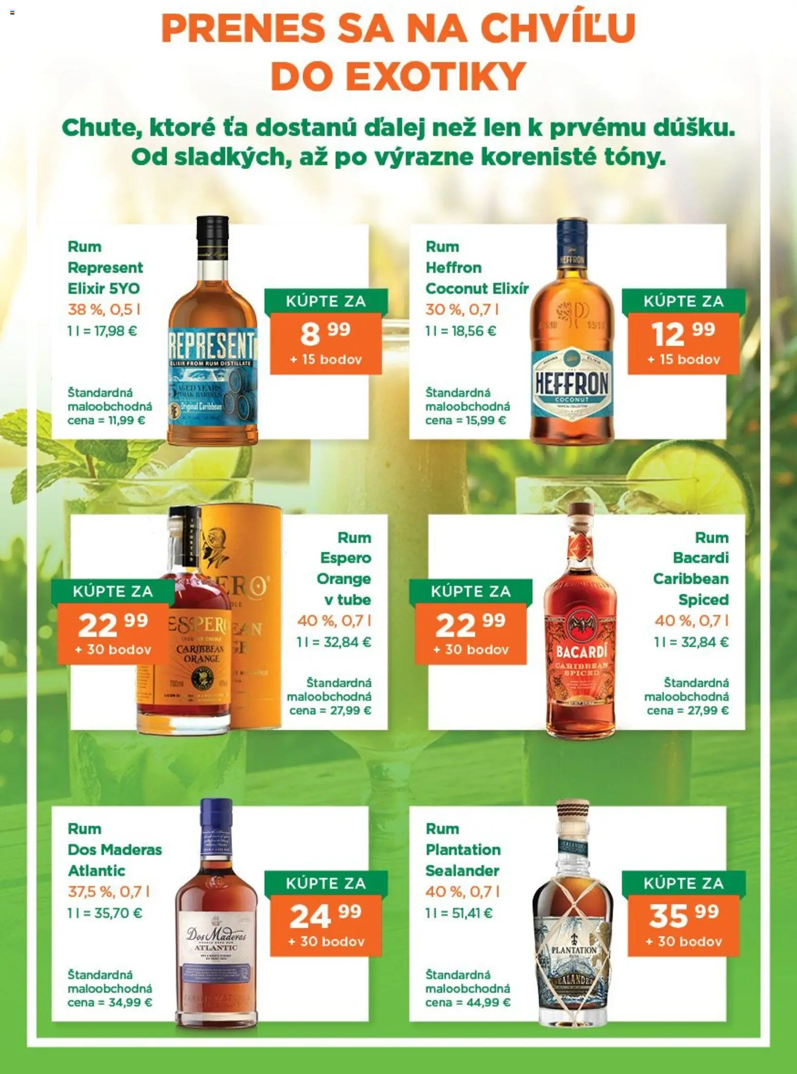 Nové 1day akcie – leták je platný od 01.05.2026 | Strana: 2 | Produkty: Rum, Bacardi