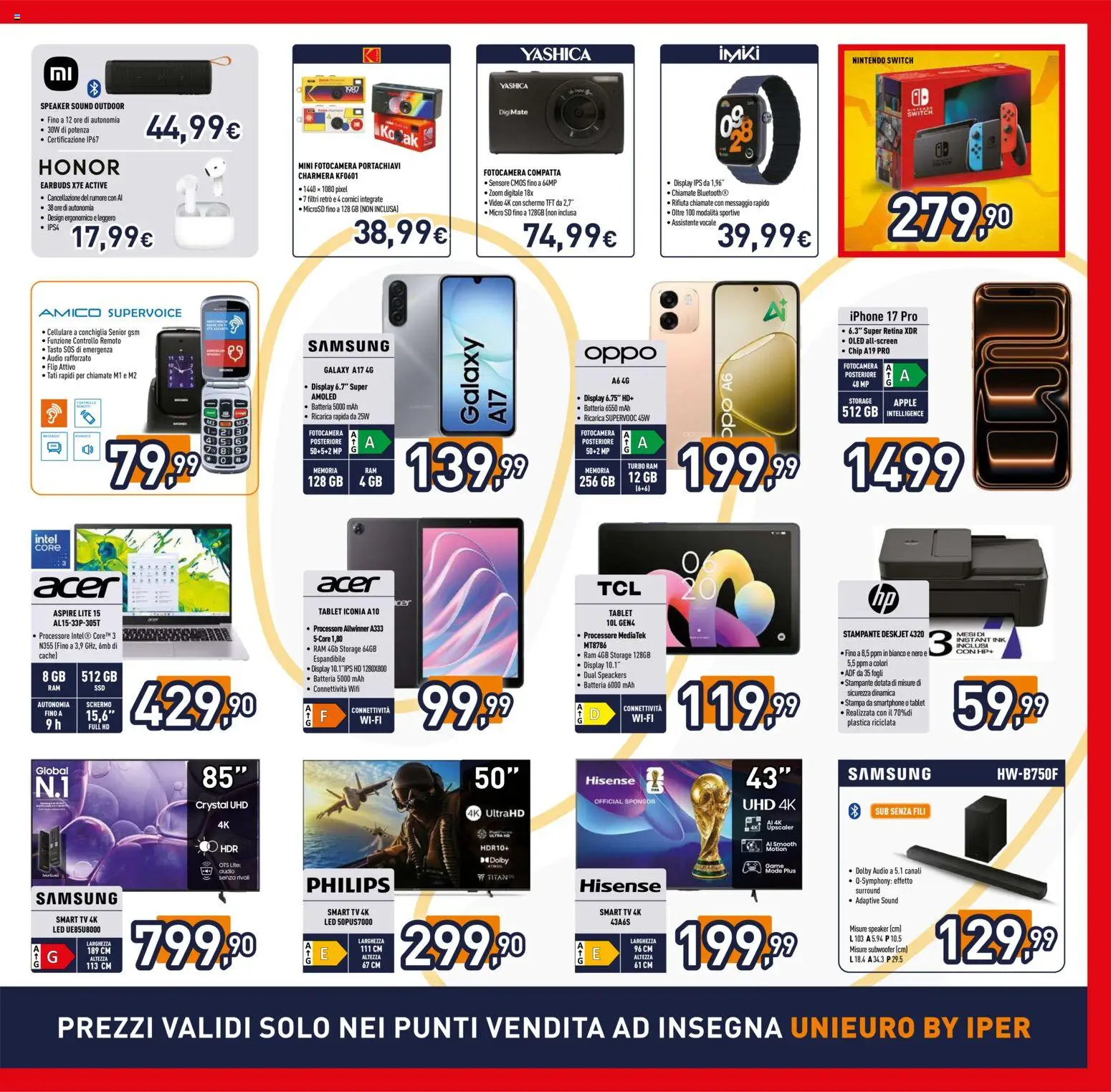 Volantino Iper del 30/07/2026 | Pagina: 39 | Prodotti: Schermo, Cellulare, Stampante, Fotocamera