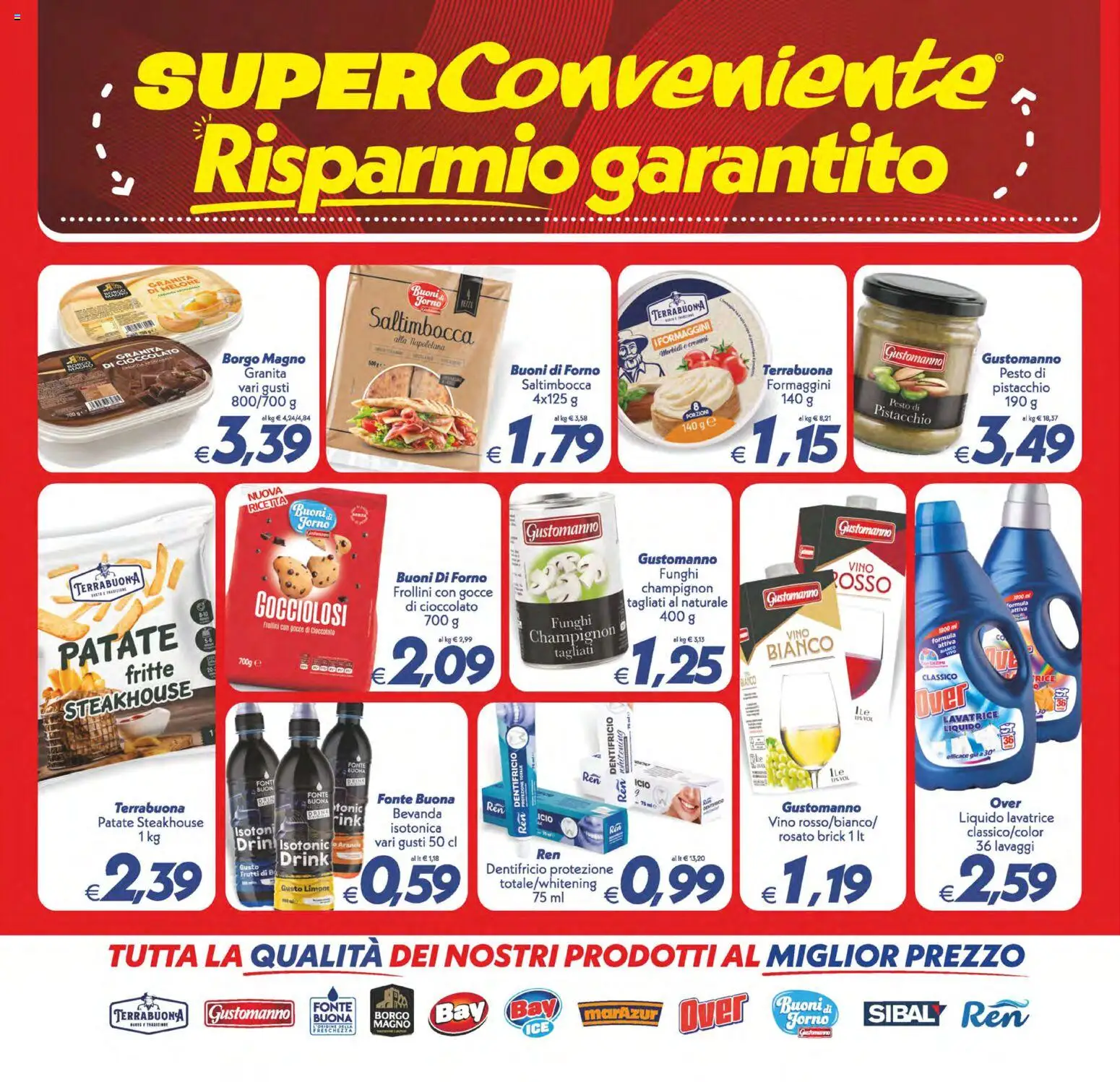 Volantino SuperConveniente del 01/09/2026 | Pagina: 22 | Prodotti: Pistacchio, Limone, Funghi, Frollini