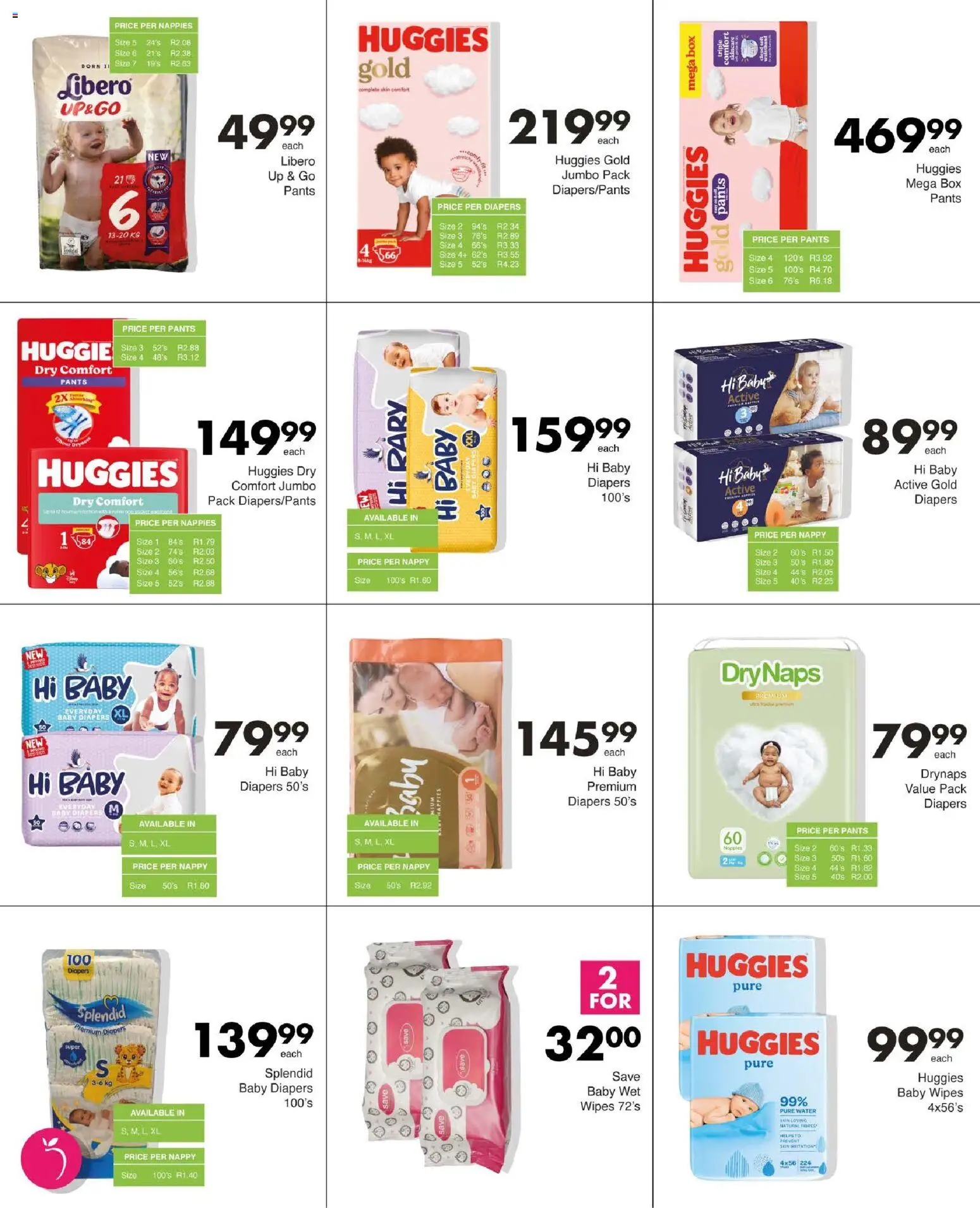 New Save catalogue – valid from 29/10/2026 | Page: 56 | Products: Pants, Baby diapers, Water, Nappies