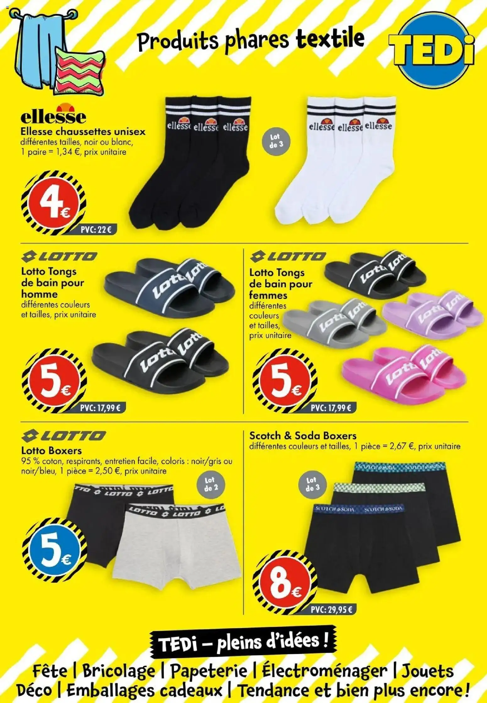 TEDi catalogue Charleville-Mézières à partir du 14/10/2026 - promo en ligne | Page: 6 | Produits: Soda, Jouets, Chaussettes, Tongs