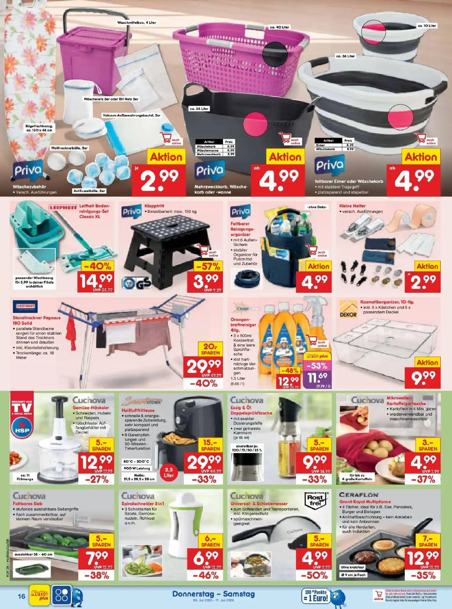 Netto Marken-Discount - Netto: Wochenangebote – gültig ab 05.07.2026 | Seite: 24 | Produkte: Korb, Orangen, Kartoffeln, Heißluftfritteuse
