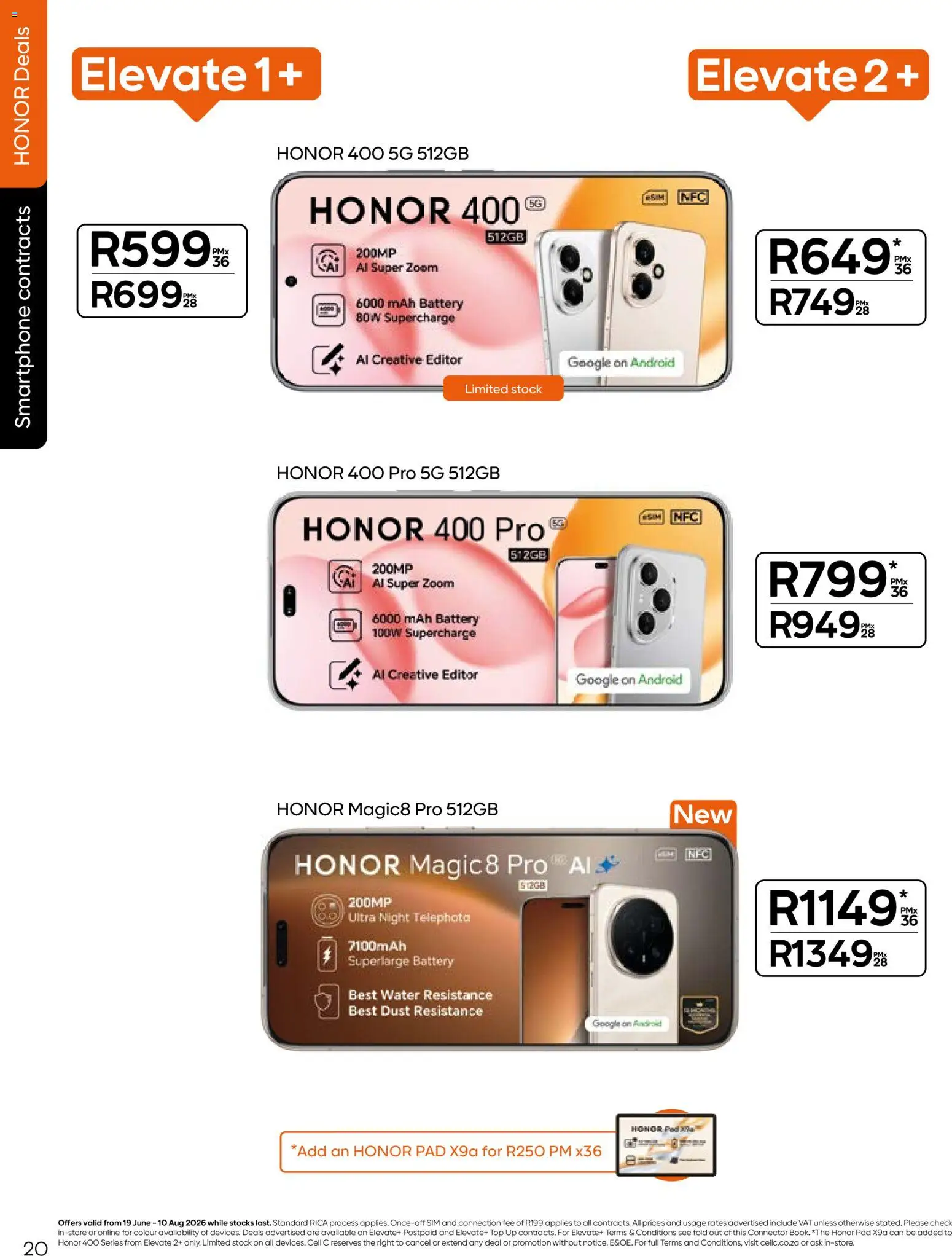 New Cell C catalogue – valid from 19.06.2026 | Page: 22