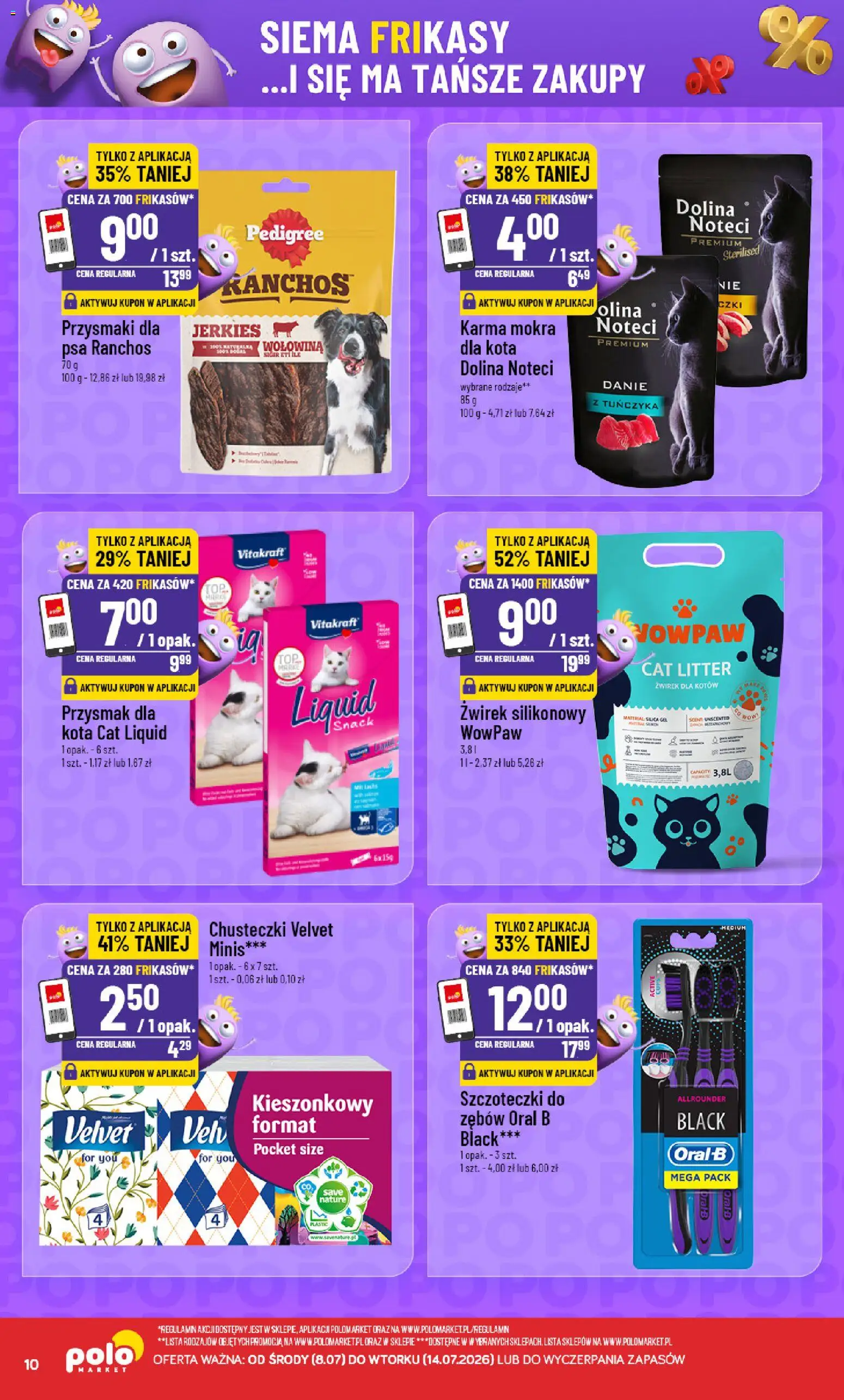 POLOmarket gazetka - Frikasowe Hity od 08.07.2026 | Strona: 10 | Produkty: Pedigree, Wołowina