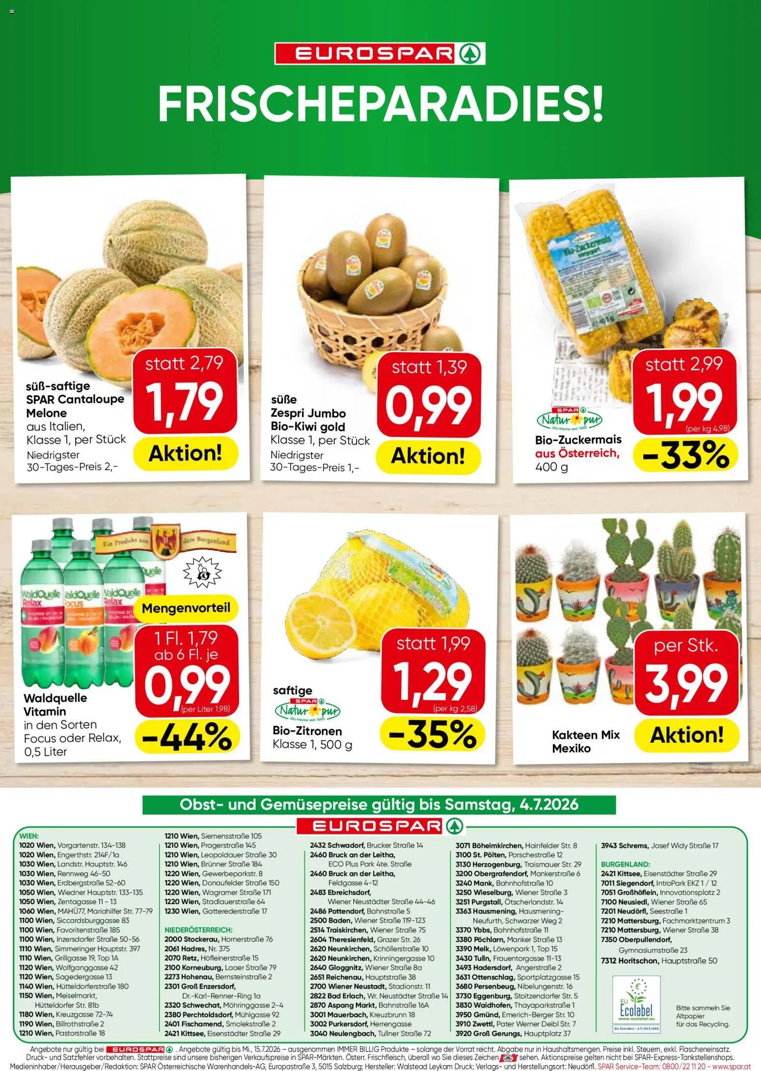 Eurospar Flugblatt gültig ab 01.07.2026 | Seite: 16