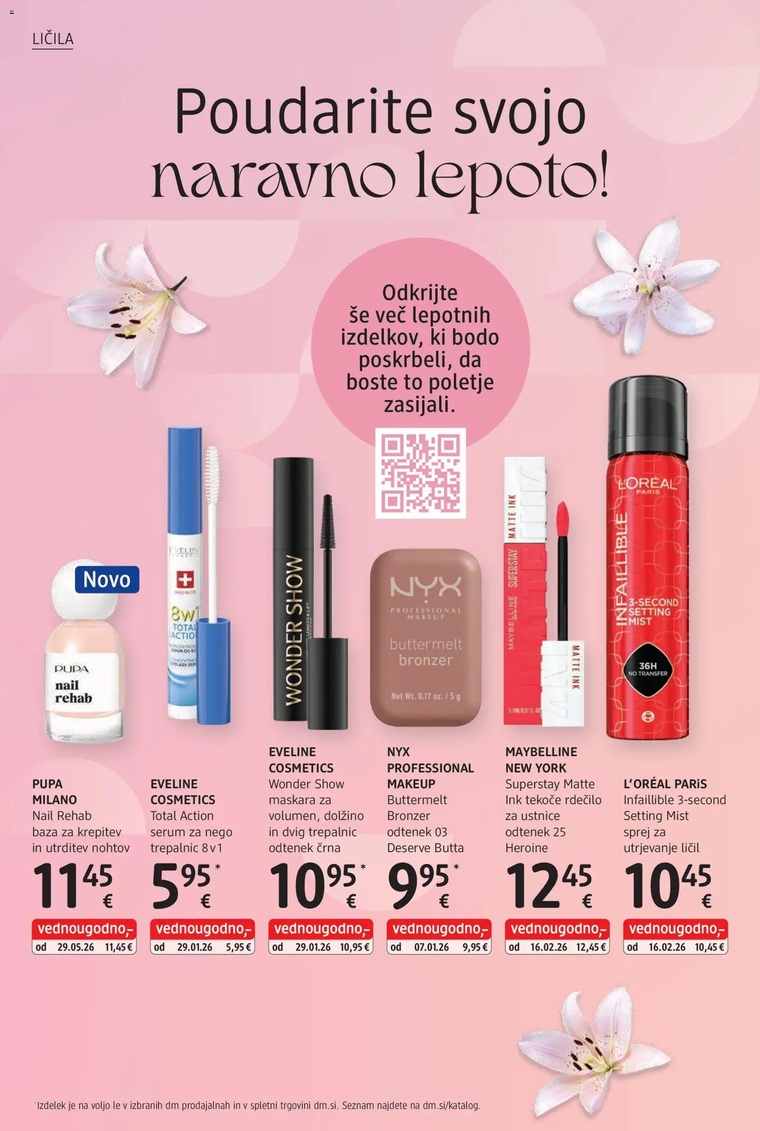 Novi DM Drogerie Markt katalog ponudbe – veljaven od 01.07.2026 | Stran: 14 | Izdelki: Licila, Bronzer, Maskara