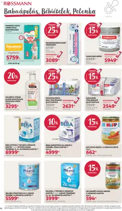 Rossmann akciós újság - amely érvényes a következő dátumtól: 2026.07.06. | Oldal: 16 | Termékek: Sárgarépa, Body, Törlőkendő, Pelenka