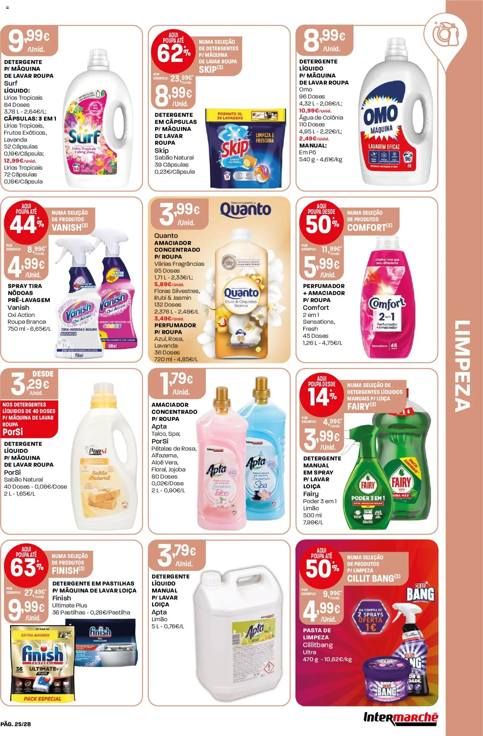 Intermarché Folheto Contact │ válido de 06/08/2026 | Página: 25 | Produtos: Agua, Pó, Sabão, Detergente