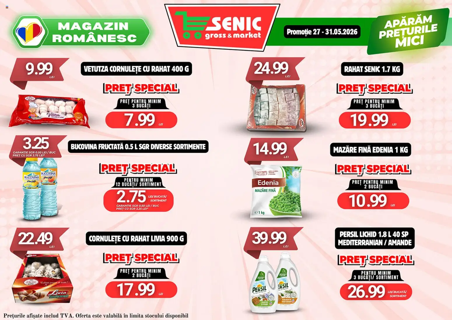 Noul catalog Senic – valabil de la 25.05.2026 | Pagină: 5 | Produse: Mazăre, Mici, Cornulețe