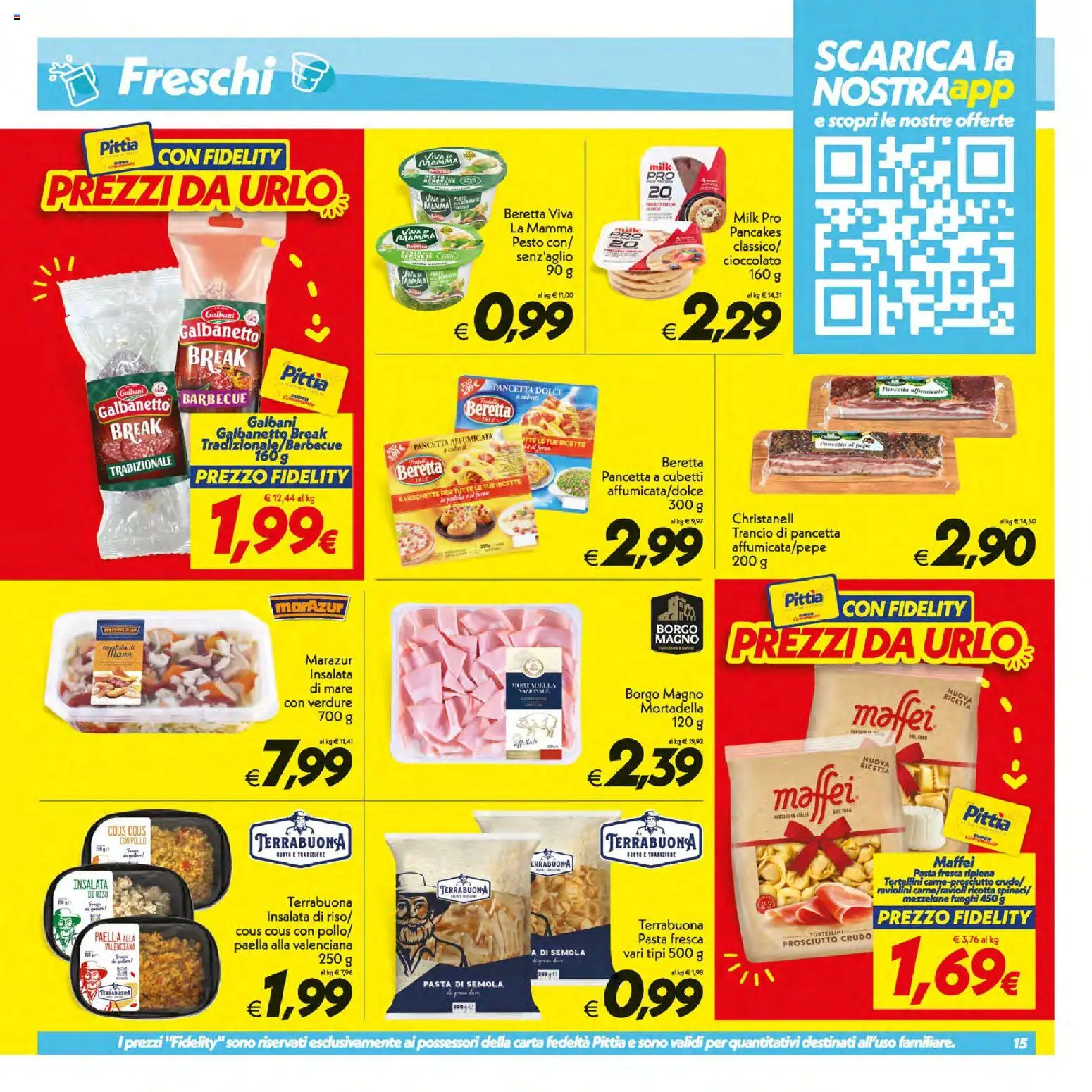 Volantino SuperConveniente del 09/07/2026 | Pagina: 15 | Prodotti: Pepe, Pesto, Ricotta, Vaschette