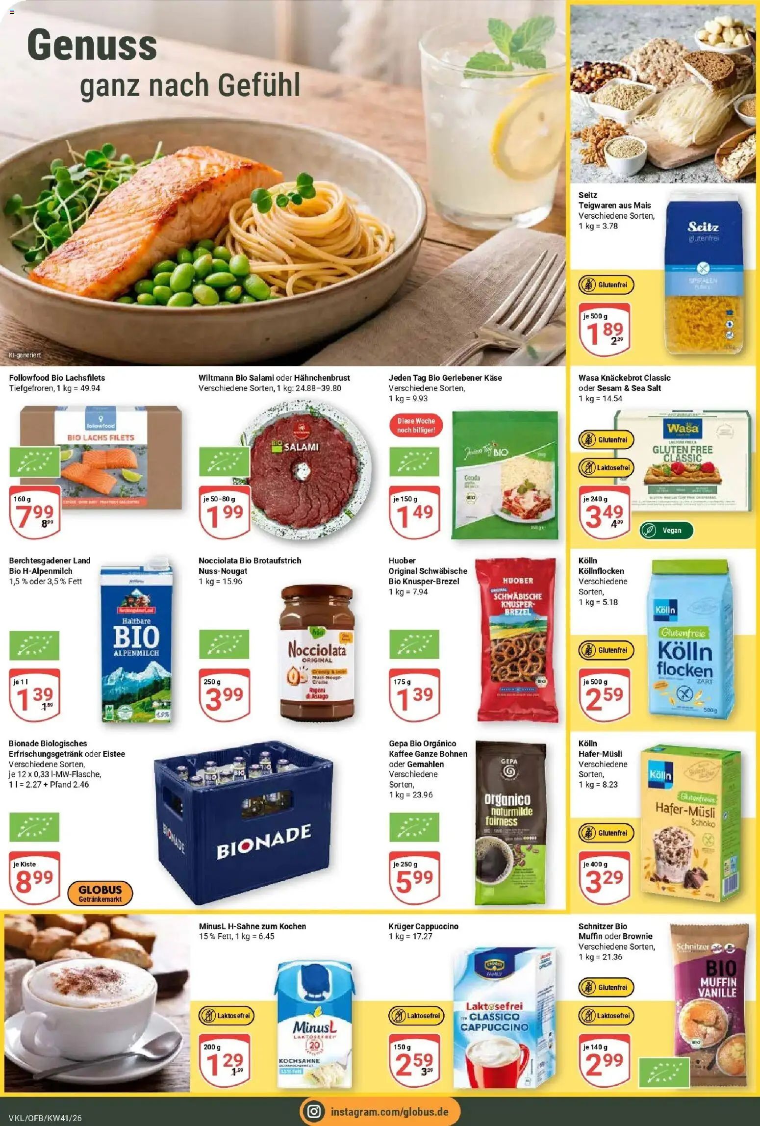 Globus Prospekt Völklingen (ab 05.10.2026) » Angebote online | Seite: 16 | Produkte: Mais, Kaffee, Vanille, Wasa knackebrot