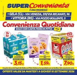 Anteprima del volantino SuperConveniente volantino Gela, Vittoria valido a partire dal 01/09/2026