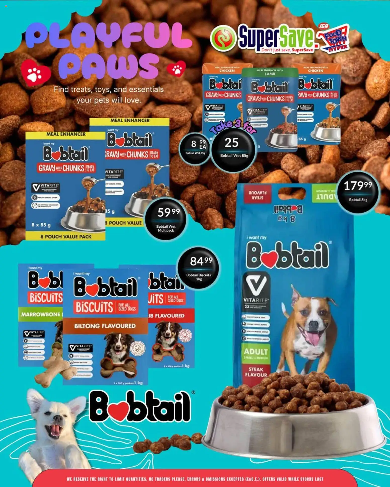 New Super Save catalogue – valid from 17/07/2026 | Page: 2 | Products: Steak, Biscuits, Chicken, Gravy