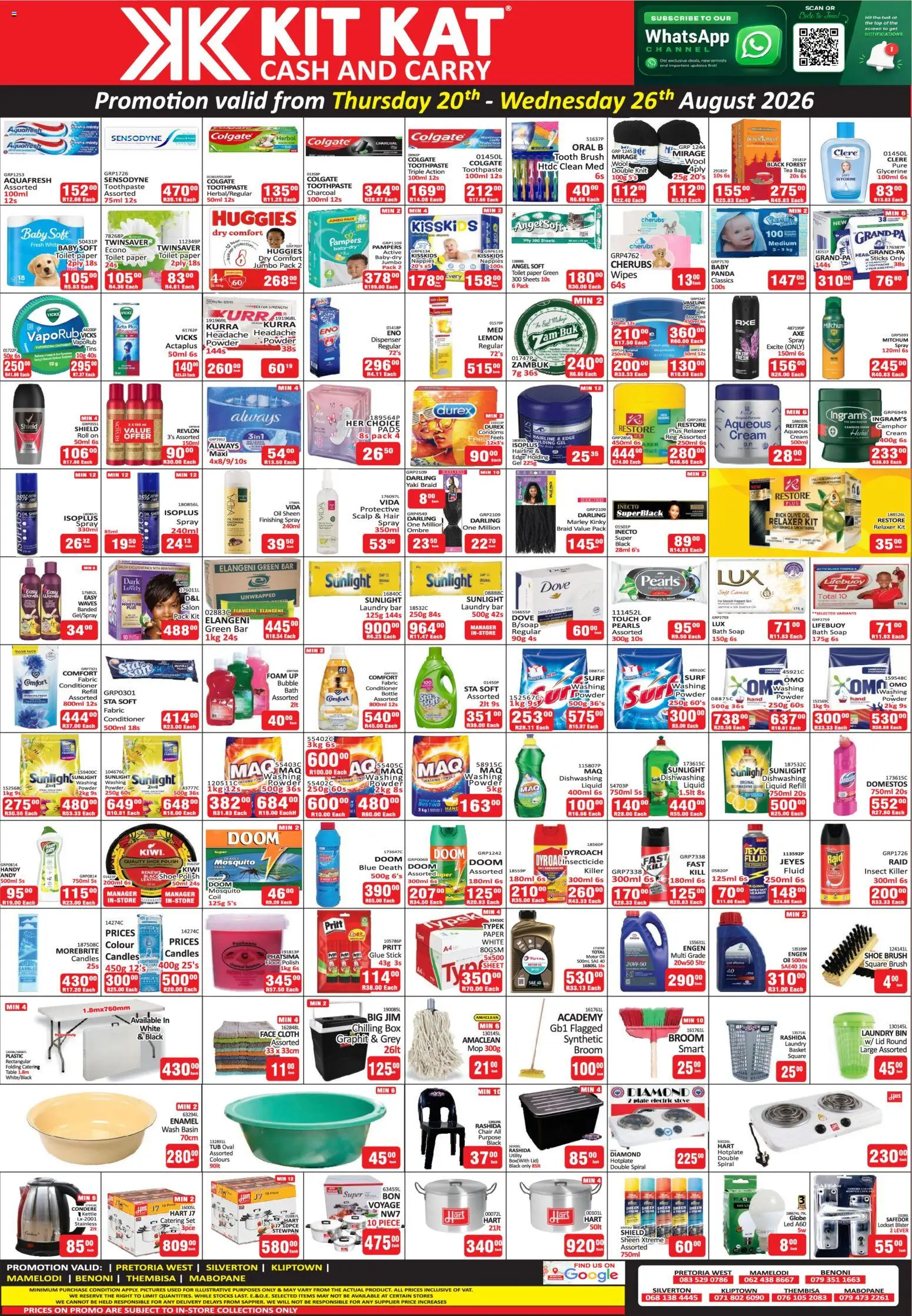 New KIT KAT Cash & Carry catalogue – valid from 20/08/2026 | Page: 3 | Products: Kettle, Basket, Cream cream, Nappies