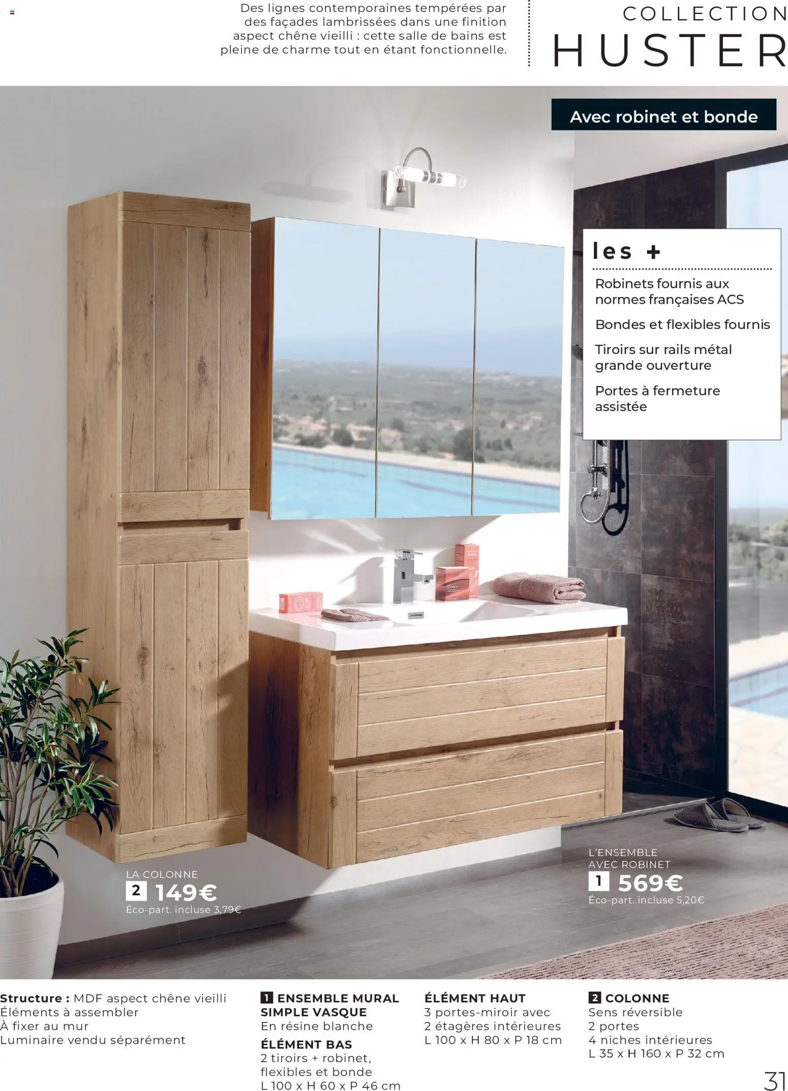 {H1} | Page: 31 | Produits: Robinet, Portes, Tiroirs