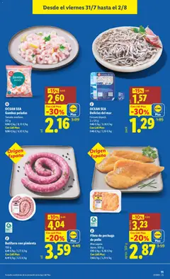 Vista previa Lidl folleto válido desde el 27/07/2026 | Página: 19 | Productos: Cerdo, Filete, Gamba