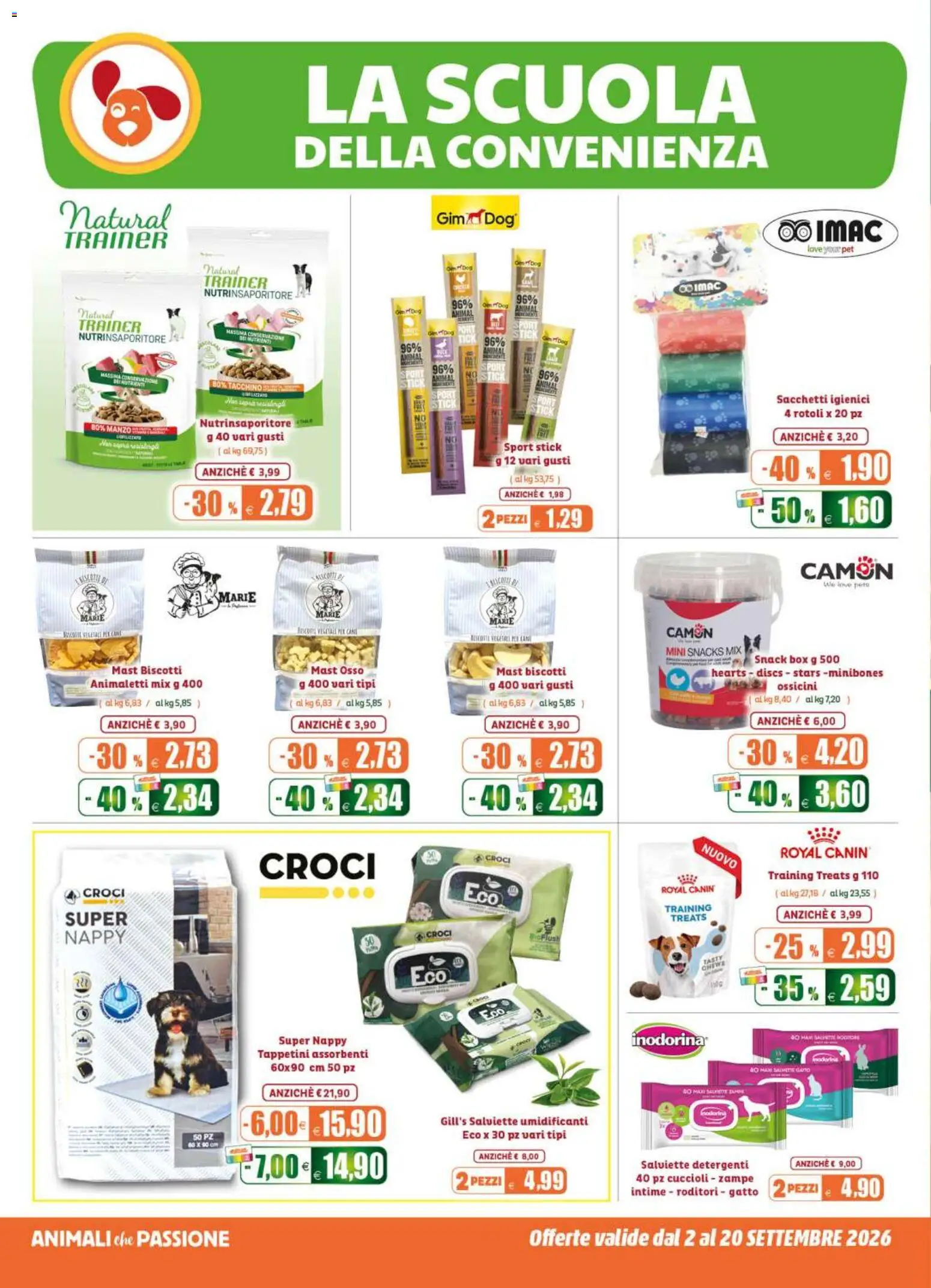 Volantino Elite Supermercati del 02/09/2026 | Pagina: 6 | Prodotti: Manzo, Biscotti, Tacchino, Assorbenti