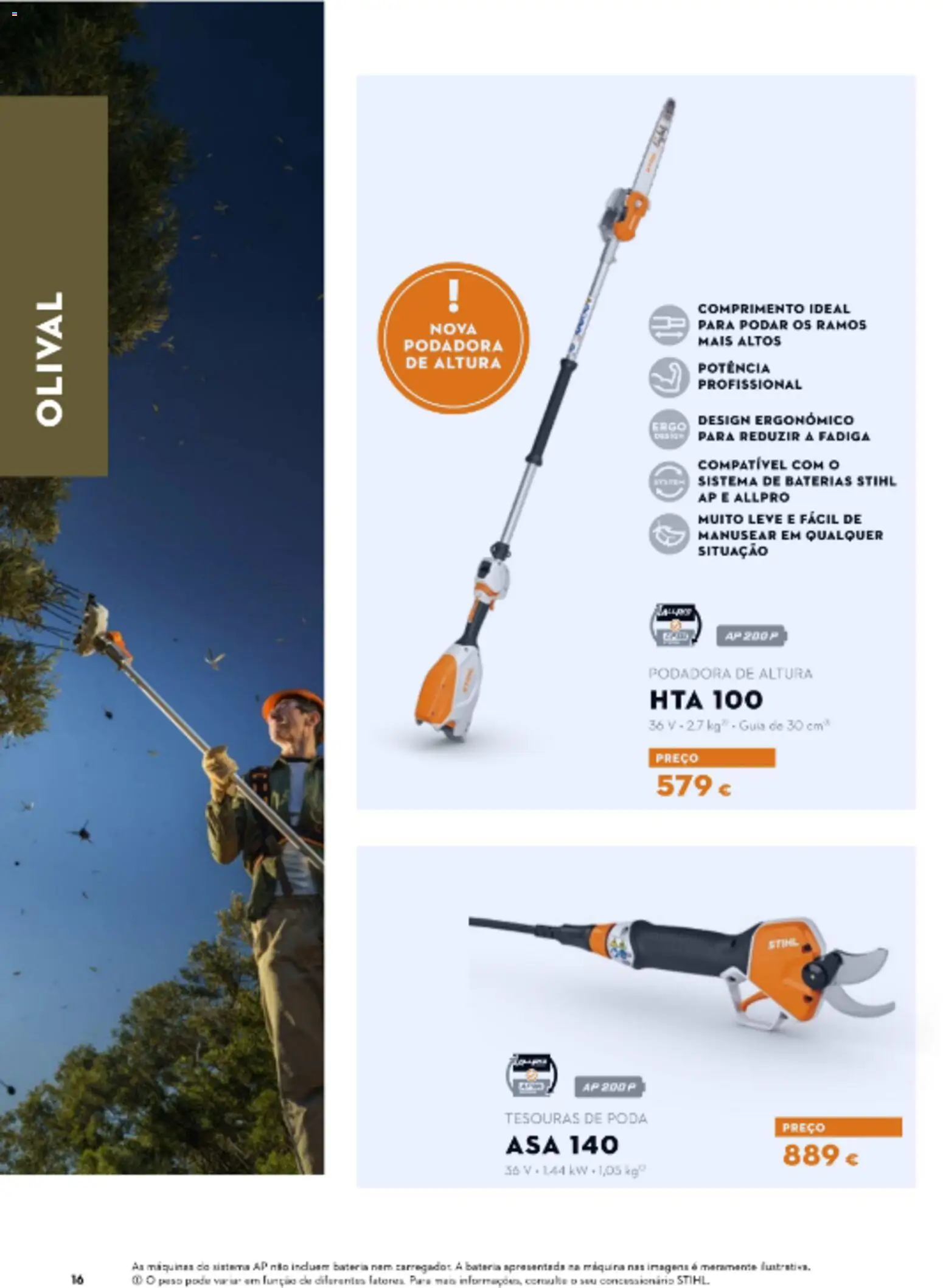Stihl Outono Catálogo │ válido de 28/09/2026 | Página: 16 | Produtos: Baterias, Bateria