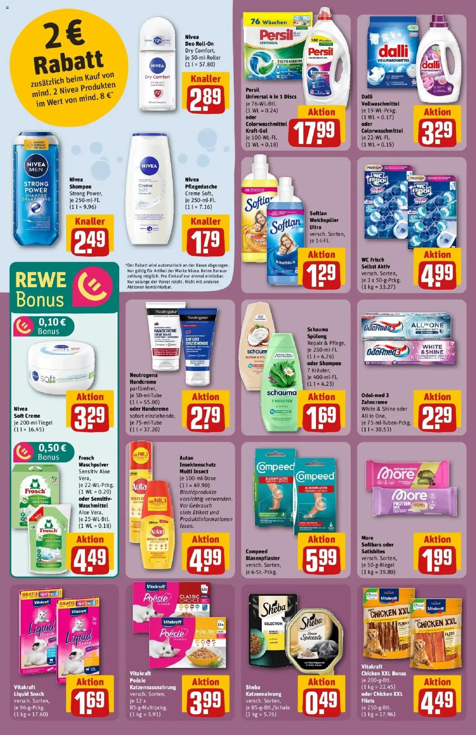REWE Prospekt ab 04.05.2026 zum Blättern » Angebote | Seite: 32 | Produkte: Handcreme, Waschpulver, Waschmittel, Deo Roll-On