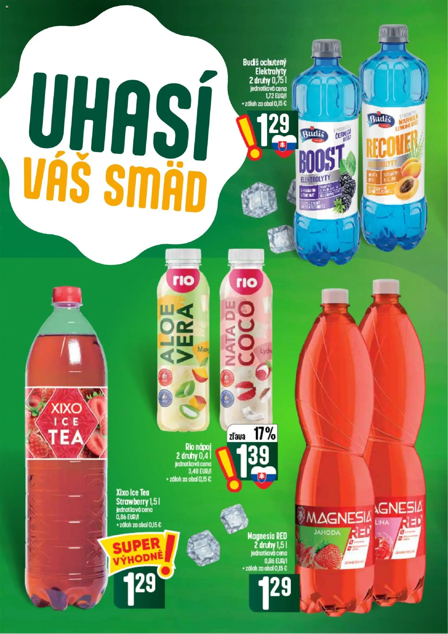 Nové COOP Jednota akcie – leták je platný od 10.09.2026 | Strana: 48 | Produkty: Aloe Vera, Ice Tea, Budiš, Magnesia