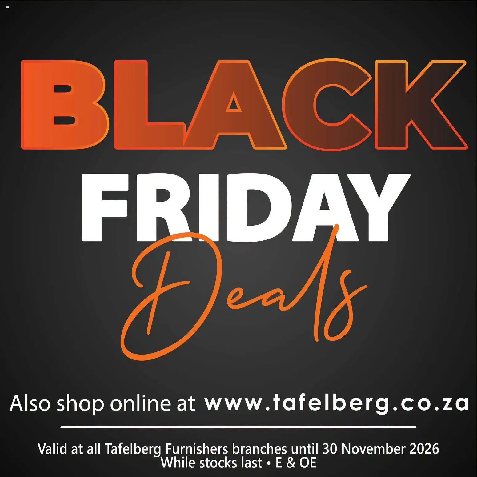 New Tafelberg Furnishers catalogue – valid from 28/10/2026 | Page: 1