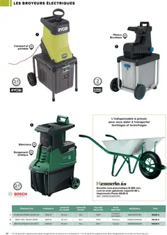 Castorama - Prévisualisation de Castorama Outils motorisés de jardin et nettoyeurs haute pression valide à partir de 26/02/2026 | Page: 24 | Produits: Broyeur, Brouette, Ryobi, Portable