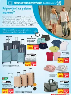 Spar katalog akcije – veljaven od 01.07.2026 | Stran: 33 | Izdelki: Torba, Hlace, Kratke hlace, Potovalna torba