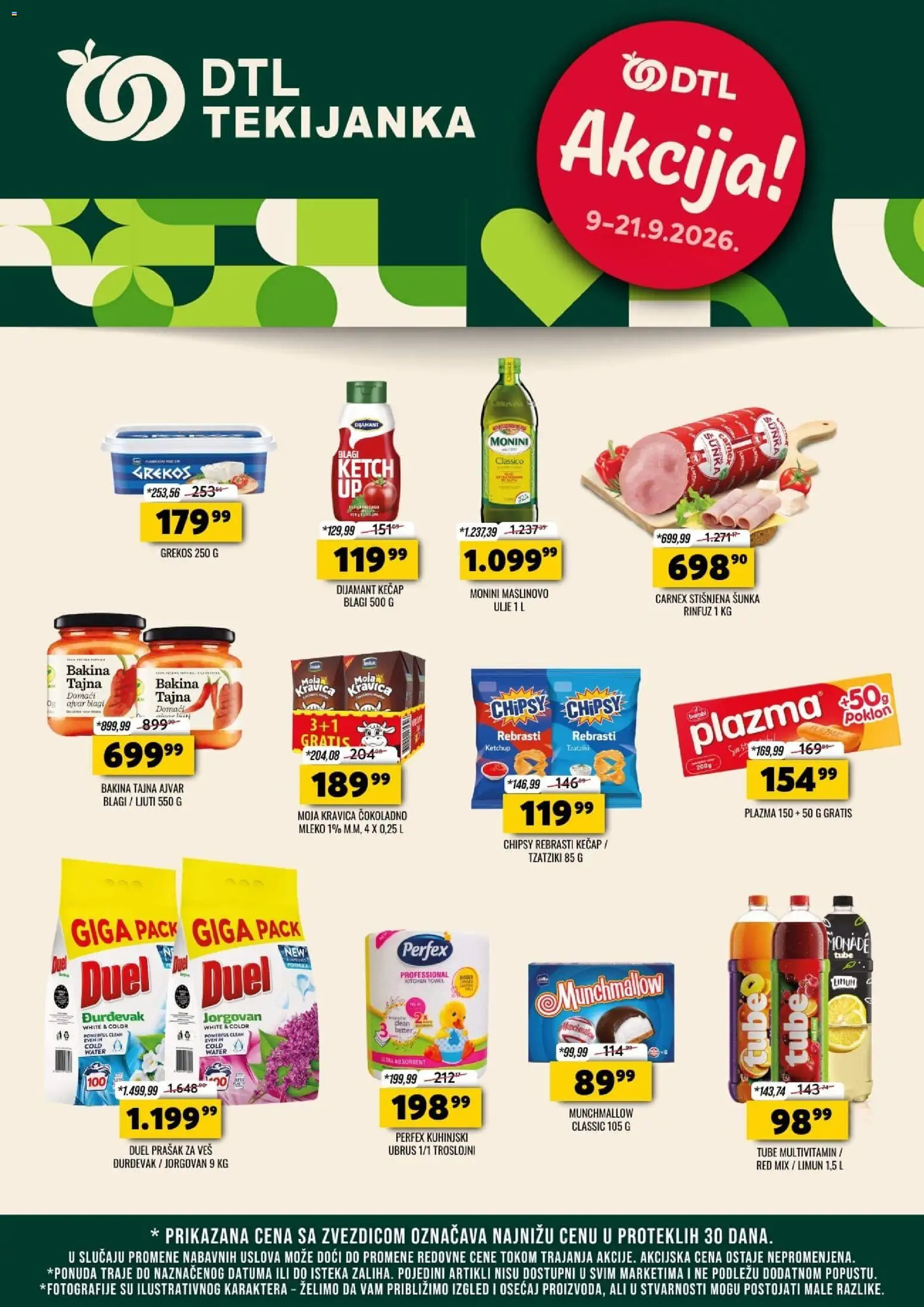 Tekijanka katalog - važi od 09.09.2026 | Strana: 1 | Proizvode: Munchmallow, Multivitamin, Mleko, Prašak za veš