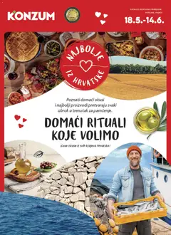 Konzum HR Katalog Najbolje iz Hrvatske - amely érvényes a következő dátumtól: 18.05.2026
