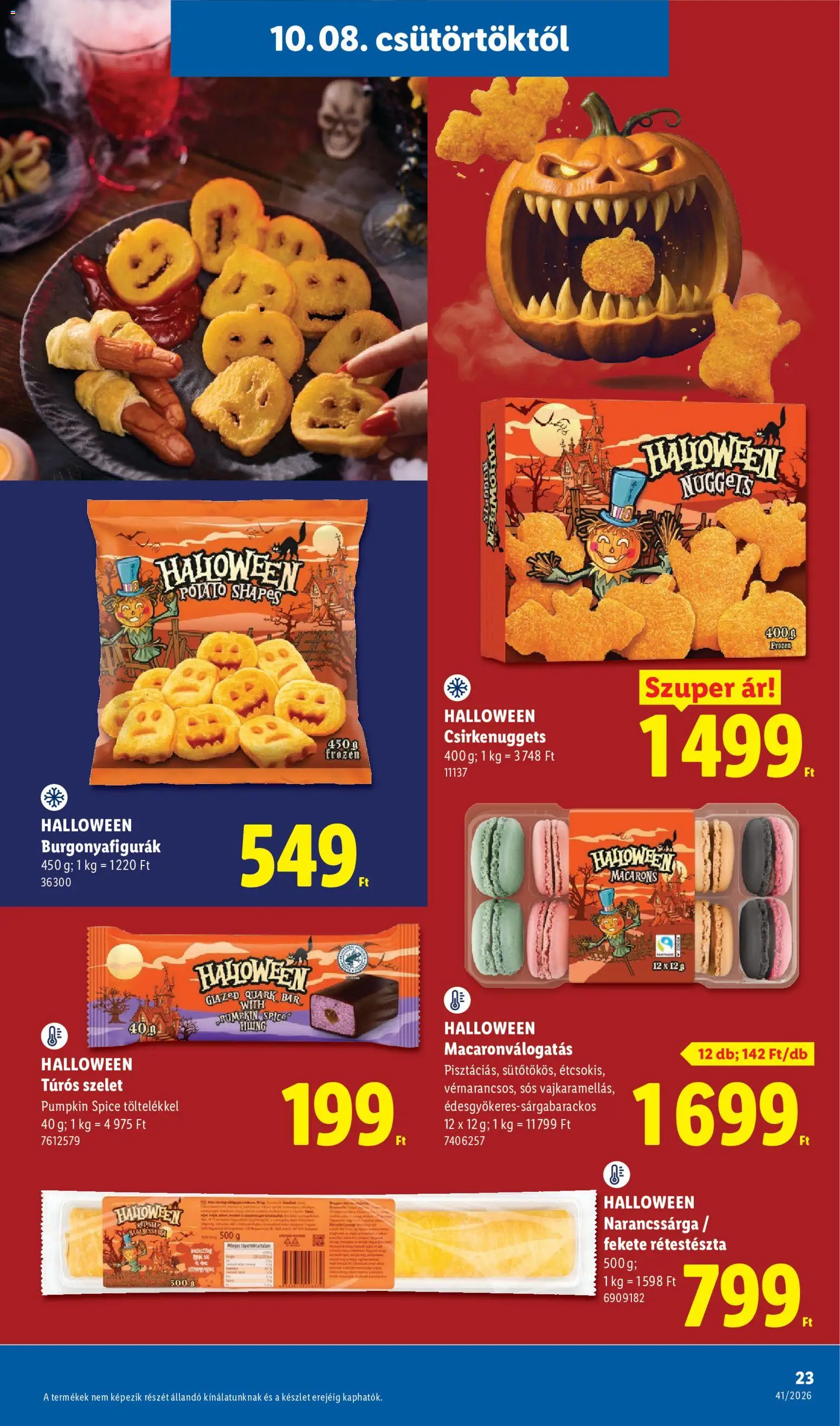 Lidl akciós ujság - amely érvényes a következő dátumtól: 2026.10.08. | Oldal: 23