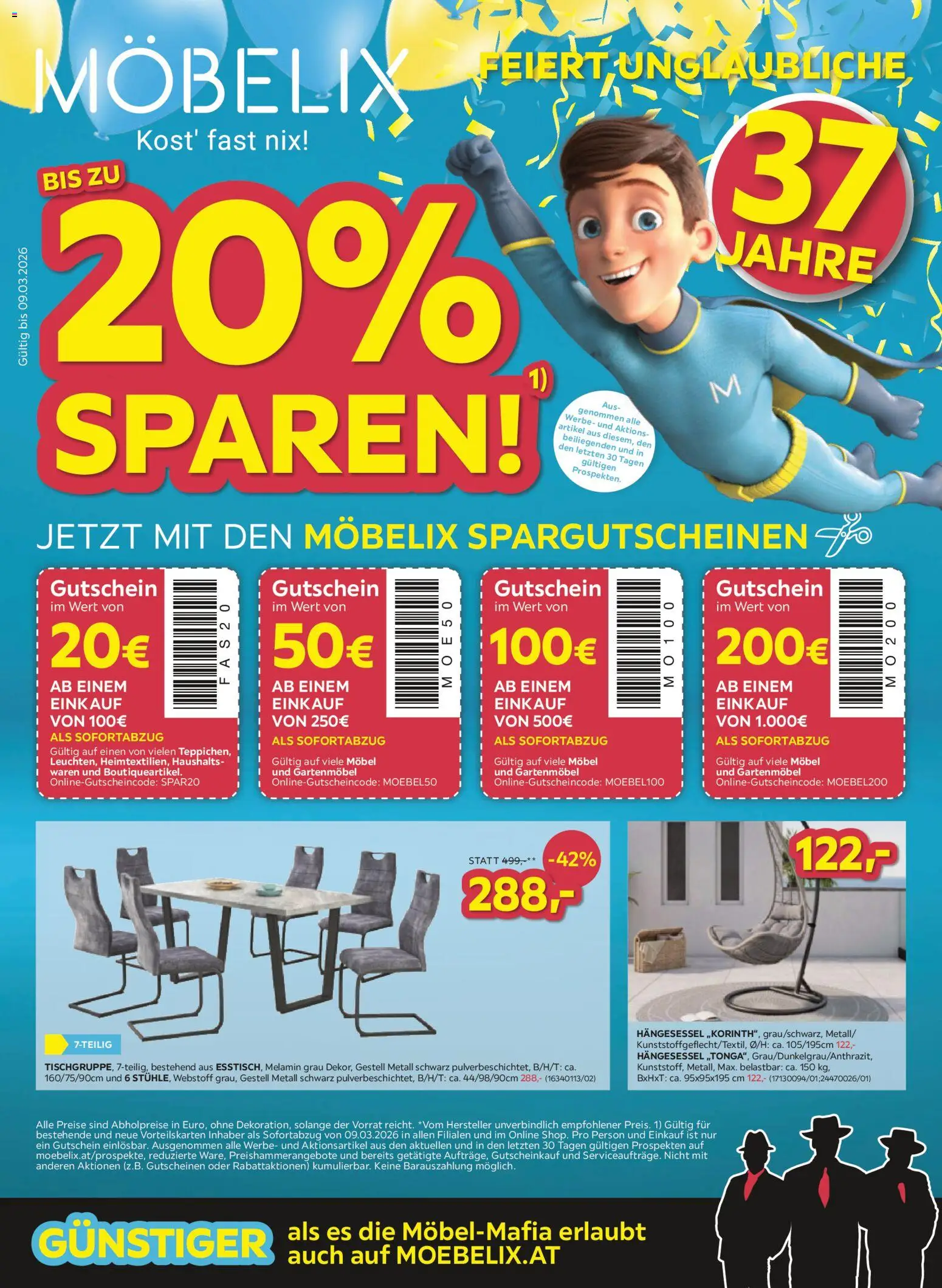 Möbelix Angebote gültig ab 03.03.2026 | Seite: 1 | Produkte: Gartenmöbel