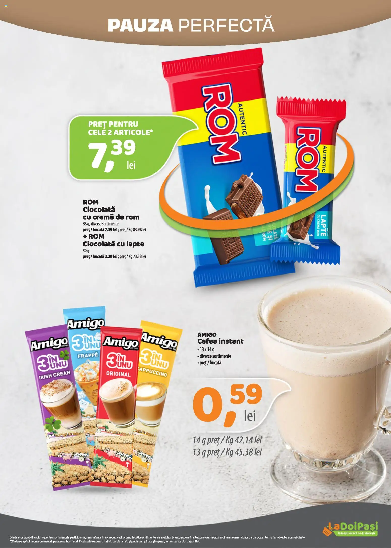 Noul catalog LaDoiPași – valabil de la 16.10.2026 | Pagină: 8 | Produse: Aplică, Cremă, Ciocolată, Rom