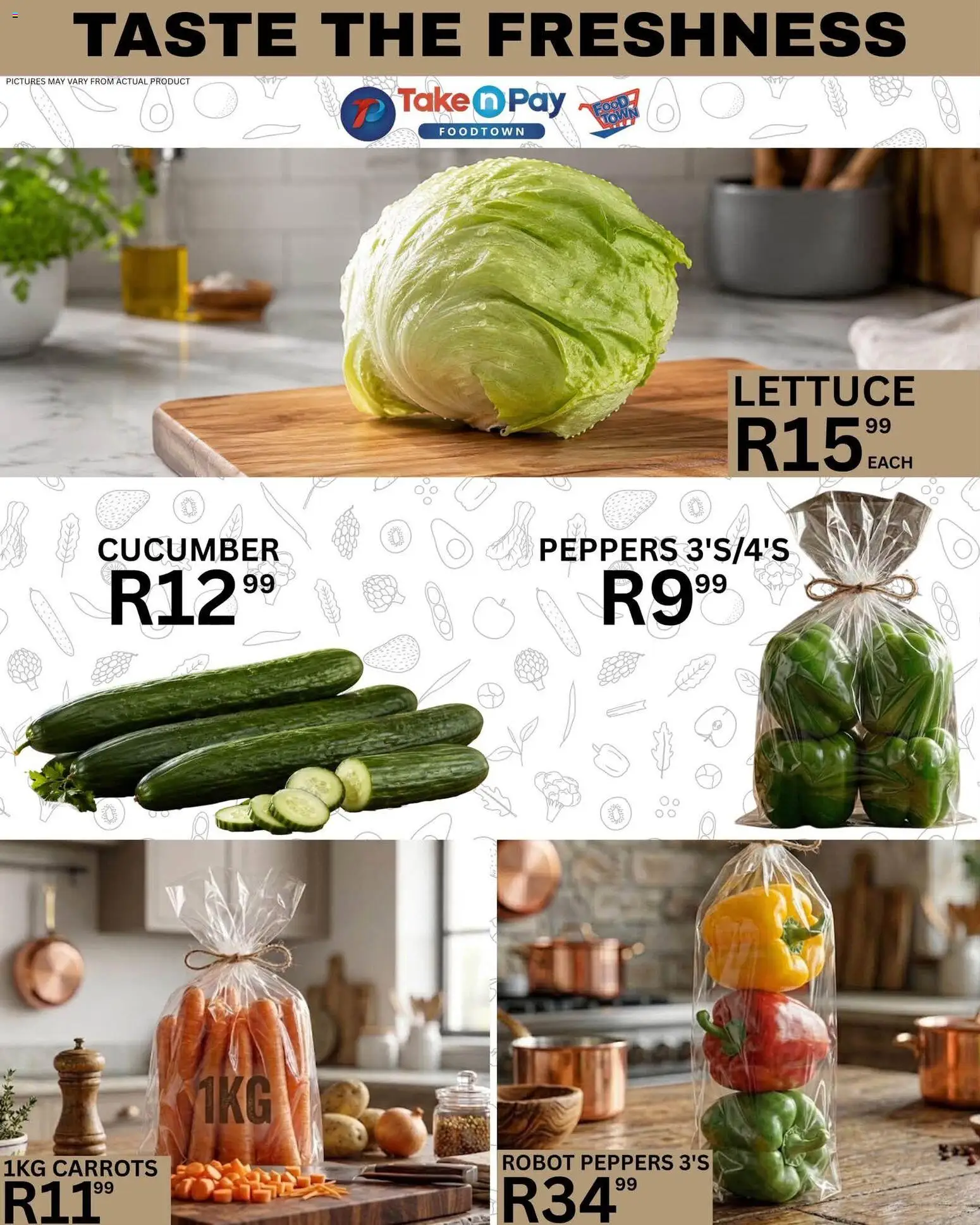 New Take n Pay catalogue – valid from 07/07/2026 | Page: 4 | Products: Carrots, Lettuce