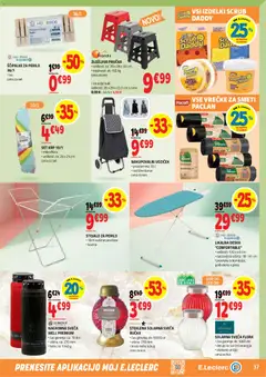 E.leclerc katalog akcije – veljaven od 05.08.2026 | Stran: 37 | Izdelki: Likalna deska, Teza, Prevleka, Bučka