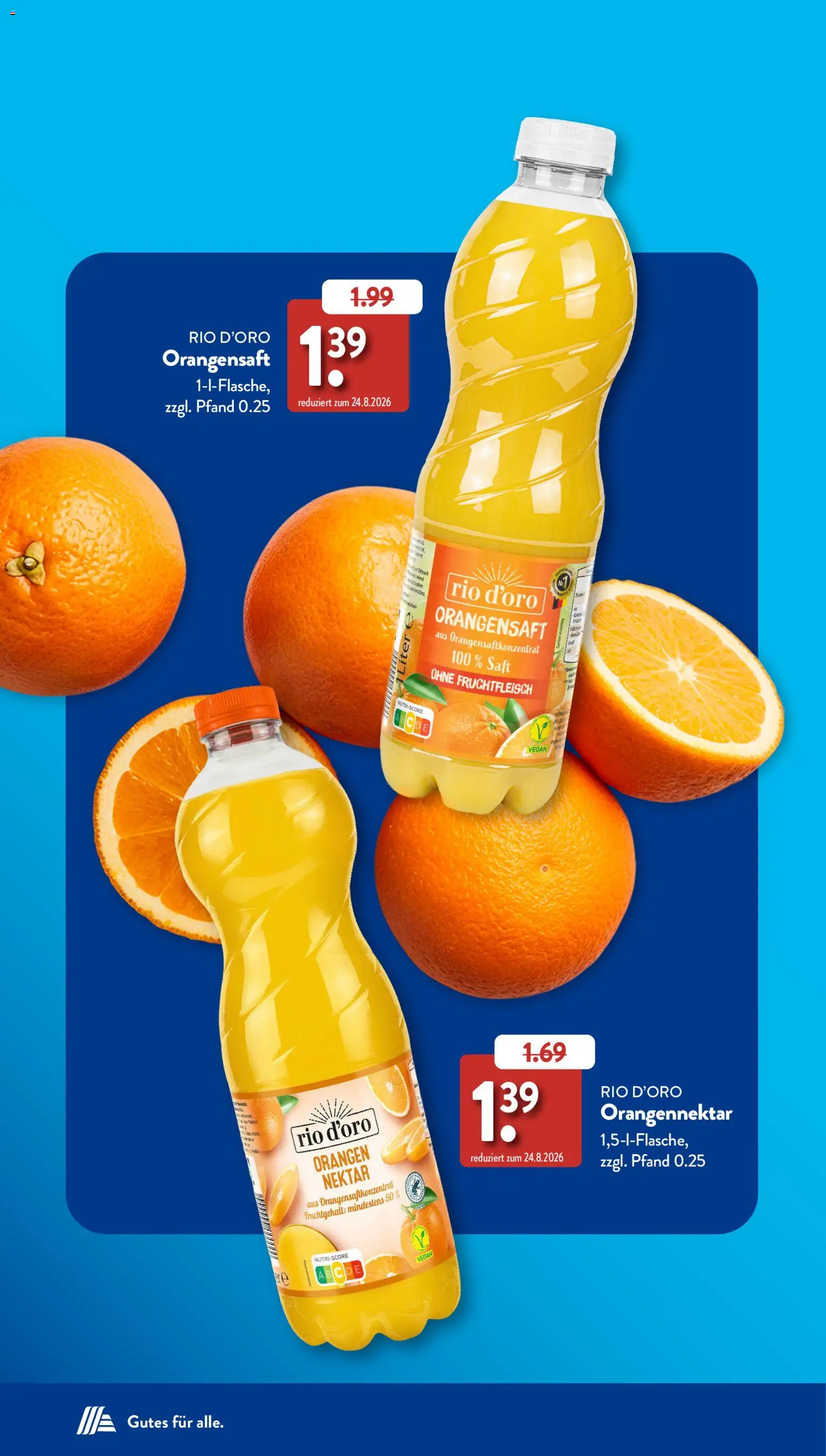 Aldi Süd Sonderprospekt – gültig ab 01.09.2026 | Seite: 4 | Produkte: Orangen, Orangensaft, Saft