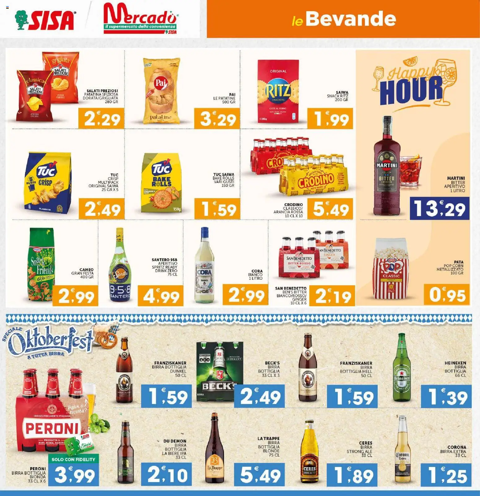 Volantino SISA del 15/10/2026 | Pagina: 16 | Prodotti: Birra, Forno, Heineken, Bottiglia